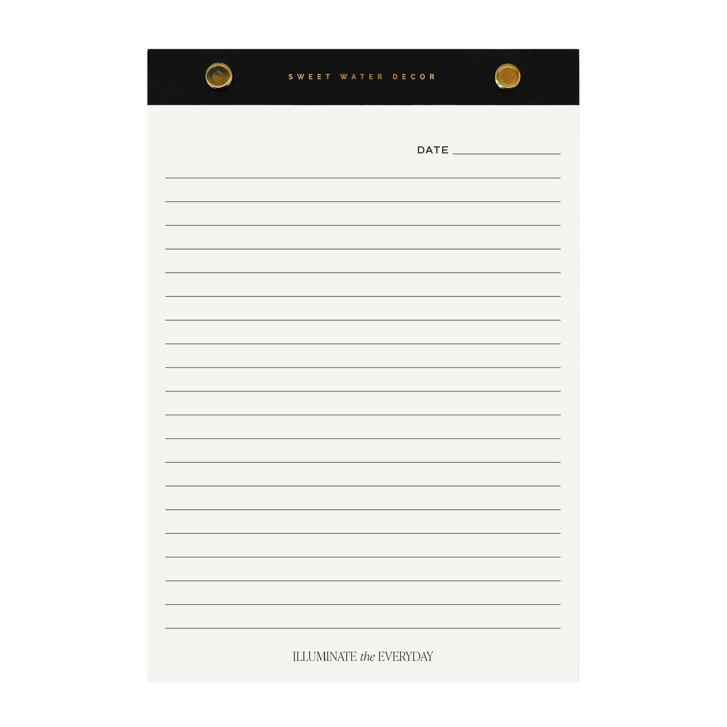 Gold Rivet Basic Notepad Stationery
