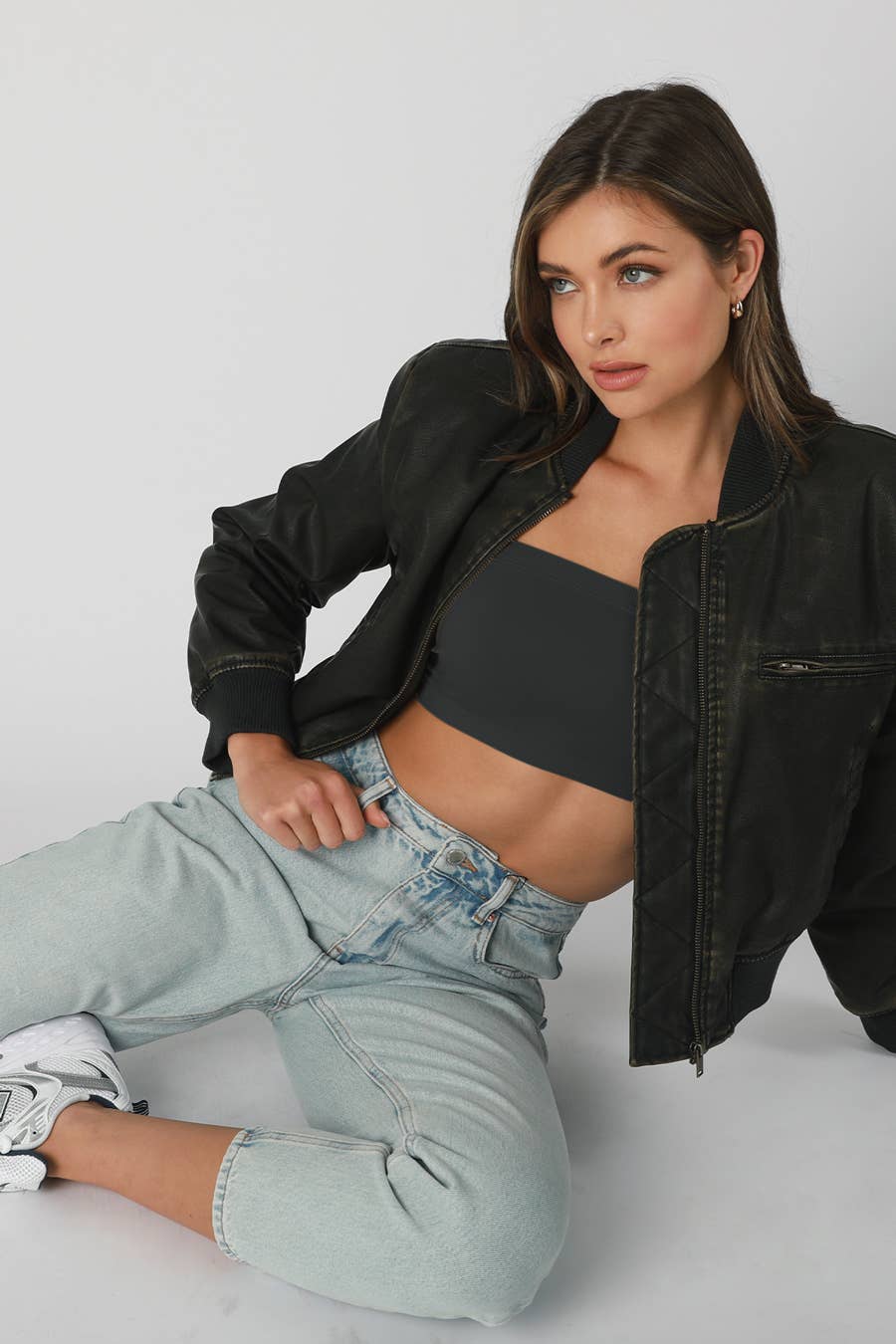 Black Bandeau Top