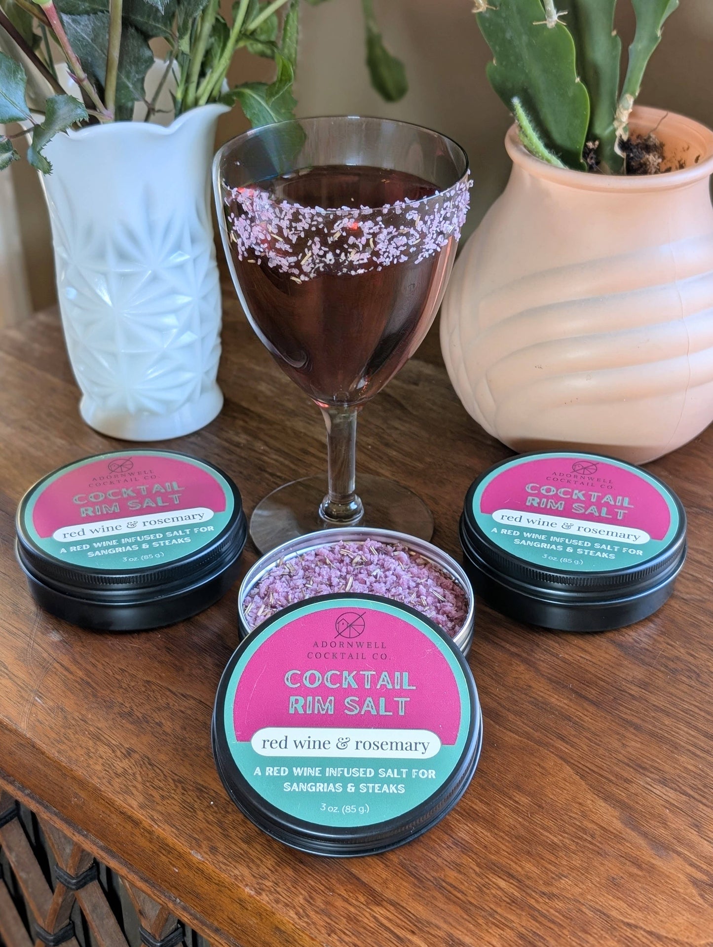 Adornwell Cocktail Co. - 3 oz. Red Wine & Rosemary Rim Salt