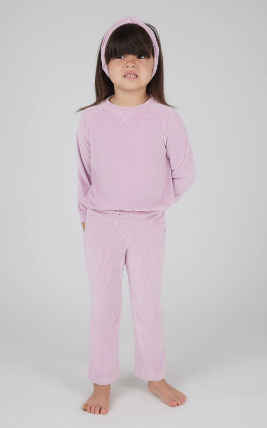 Toddler Girls Velour Pullover, Pant, Headband