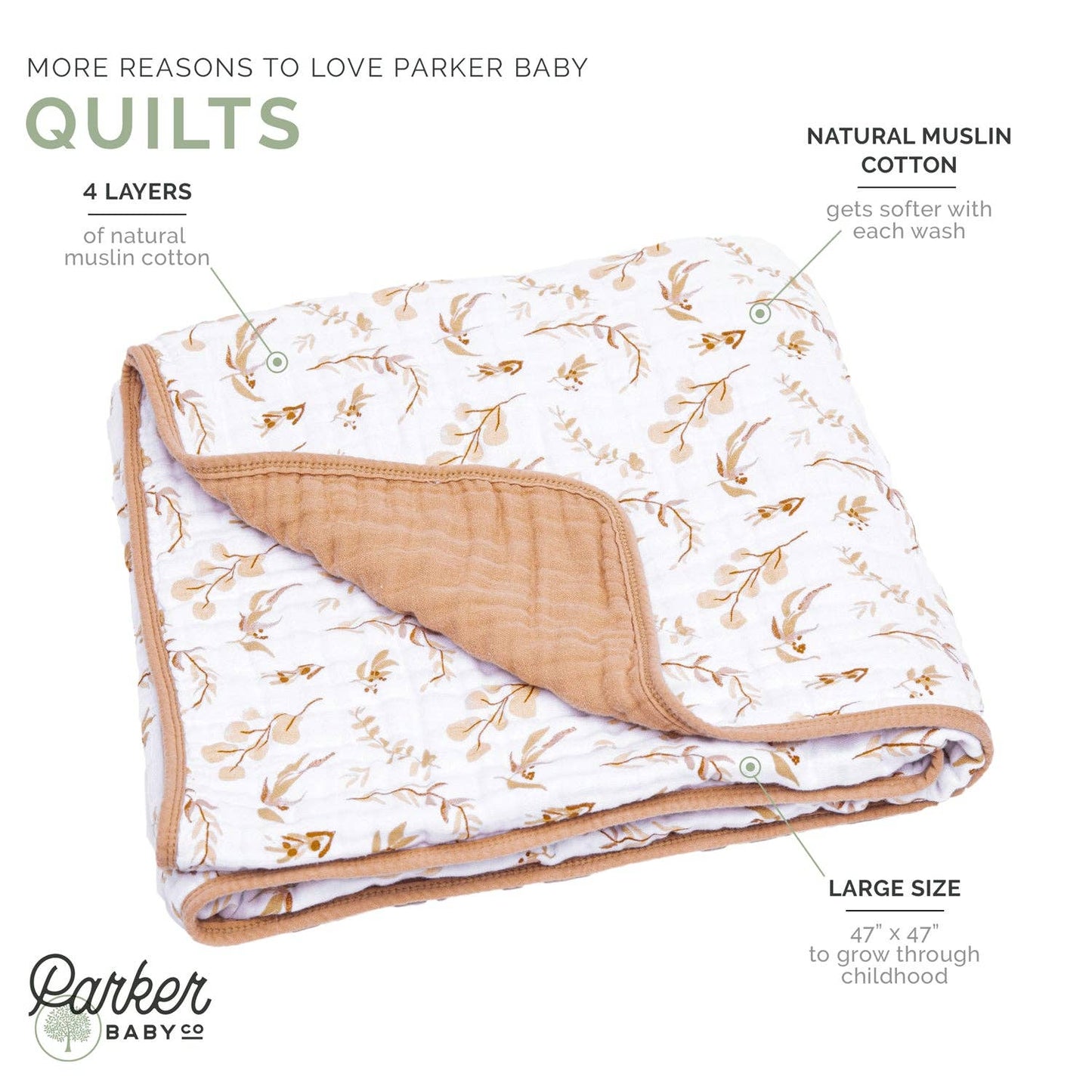 Parker Baby Co. - Prairie Floral Quilt