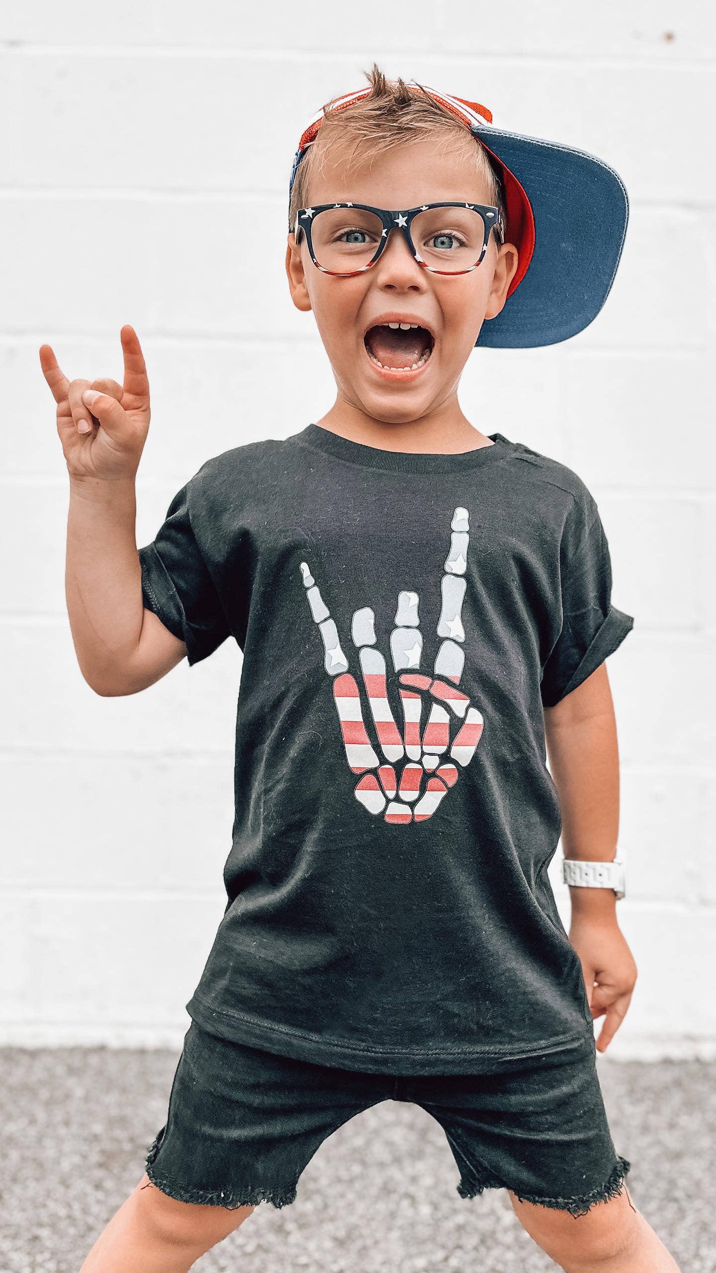 Holland Ave Clothing - Kids Patriotic Graphic Tee | Boys 4th of July + Summer Shirt