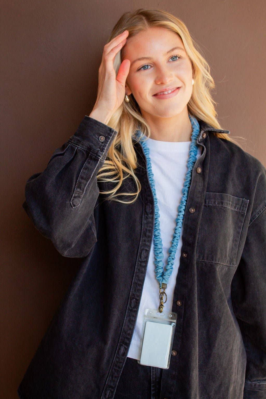 Shop Andi - Baby Blue Jean Lanyard