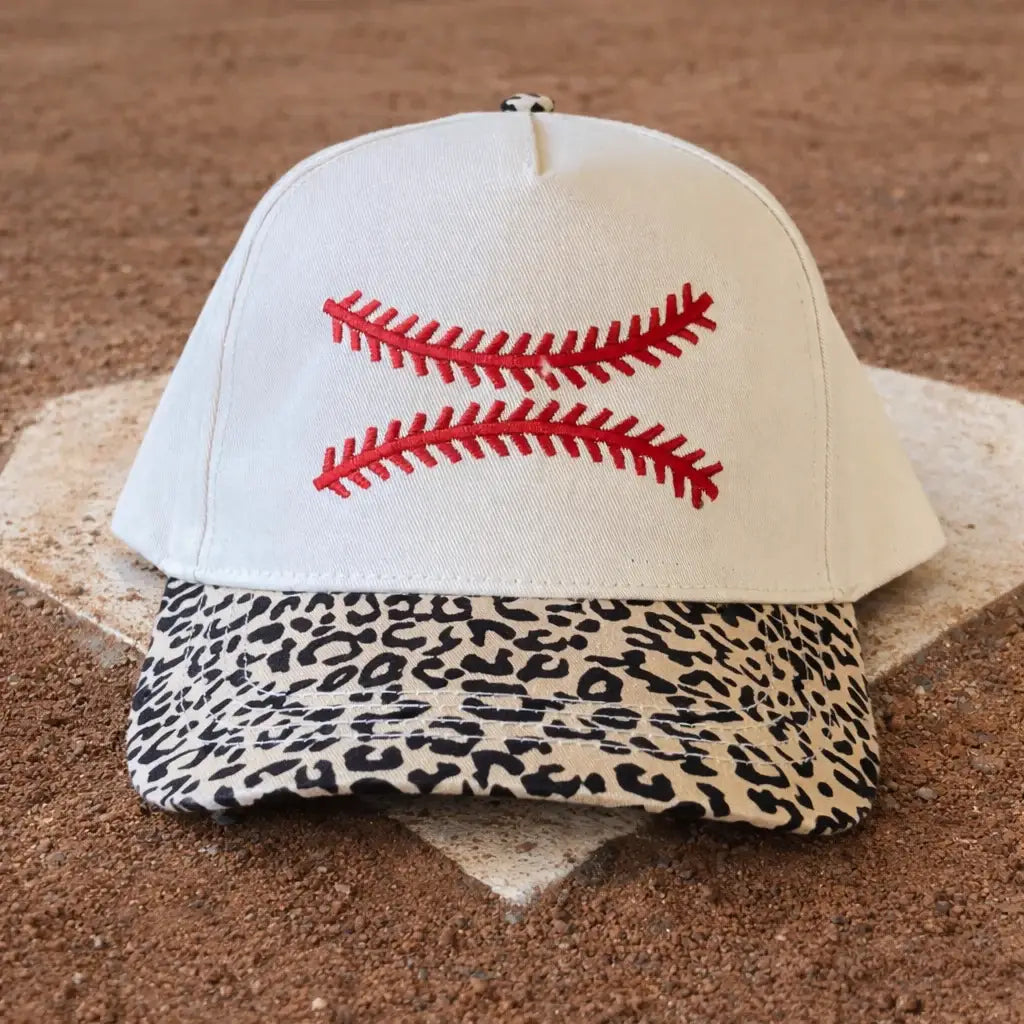 P&PD Wholesale - Baseball Stitches Leopard Hat