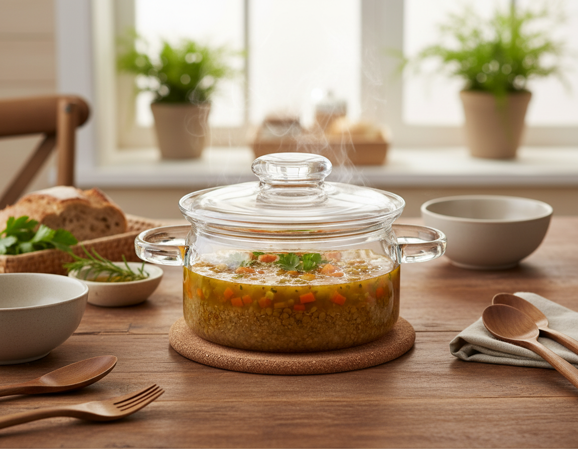 Simmer/Nyko Pot w/Cork Coaster & Lid 1L