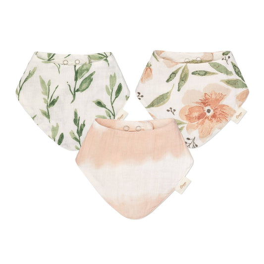 Crane Baby - Parker 3-Pc. Muslin Bib Set