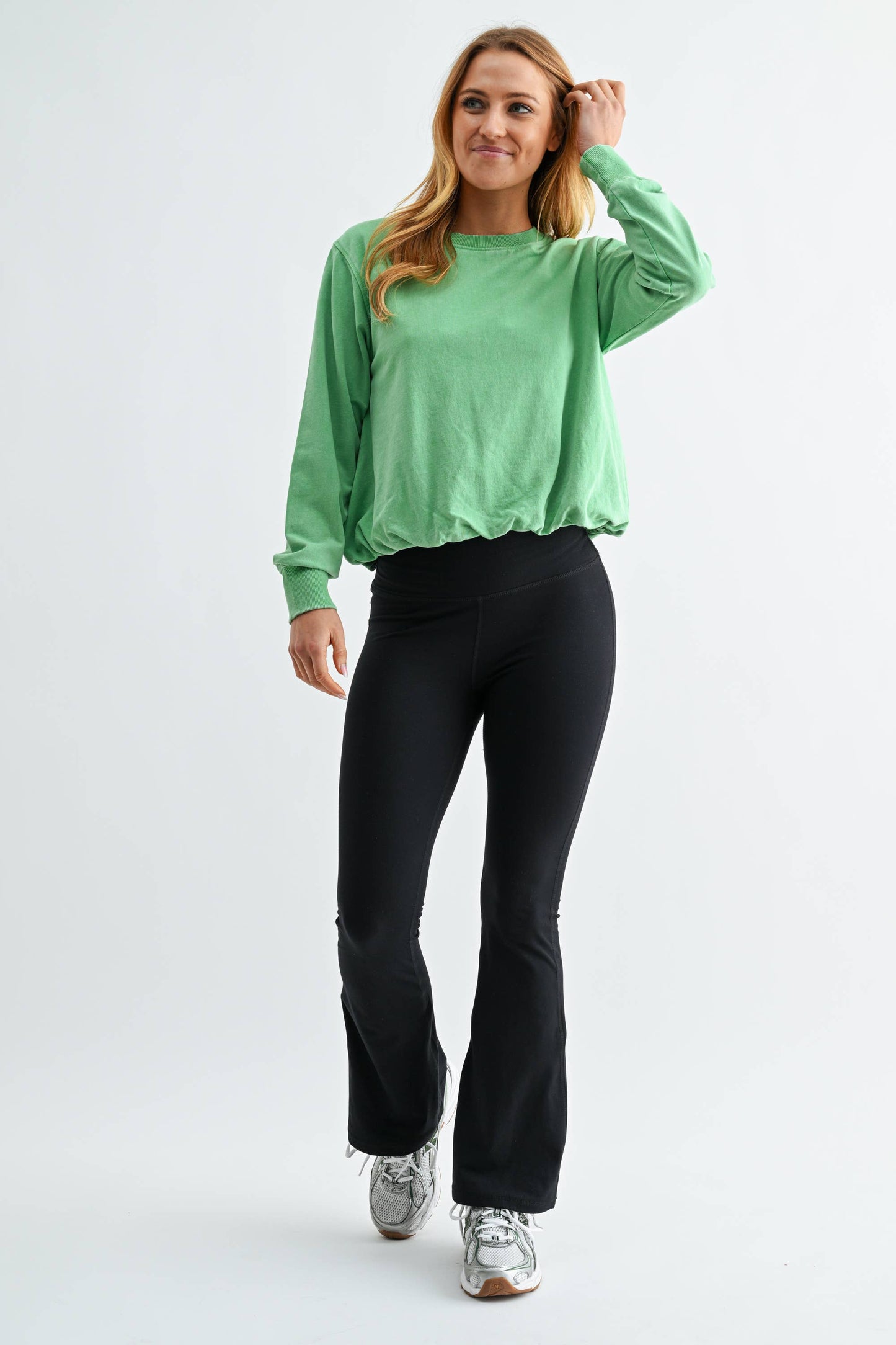 Mono B - Mineral Cloud Bubble Hem Pullover