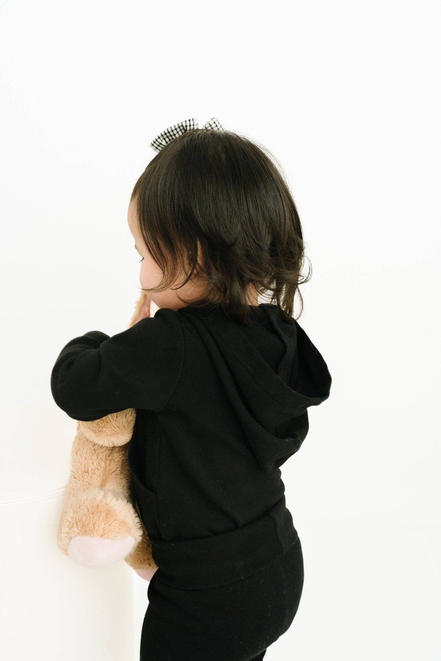 Black Hoodie Bodysuit Set