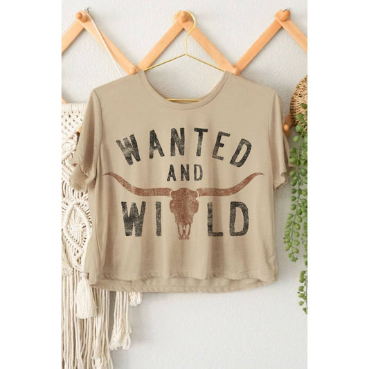 HRTandLUV -Wanted & Wild Crop Top