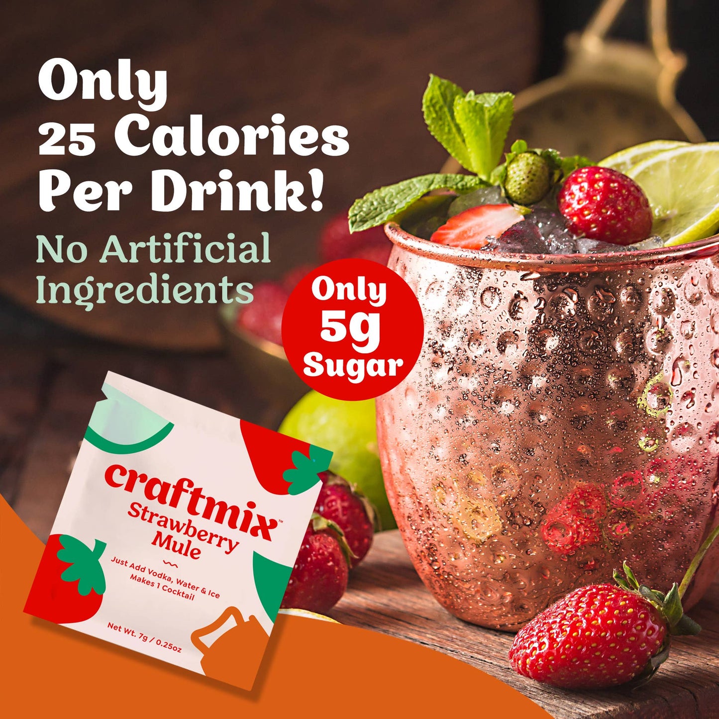 Craftmix - Strawberry Mule Cocktail / Mocktail Mixer