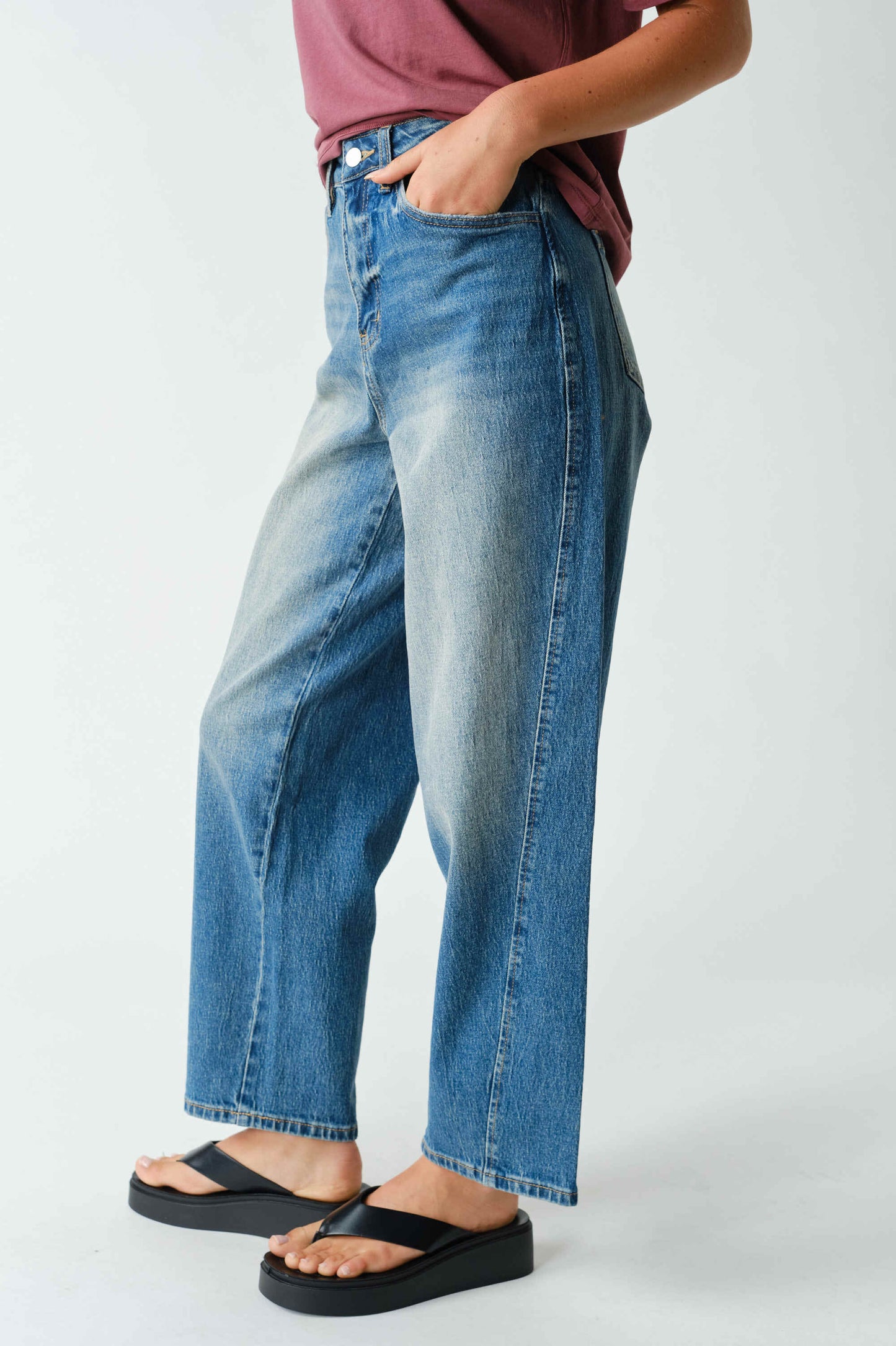 Mono B - Melrose Denim Barrel Jeans