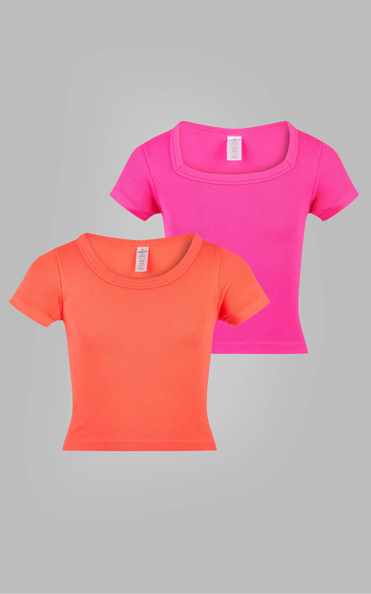 Girls Square Neck T-Shirts