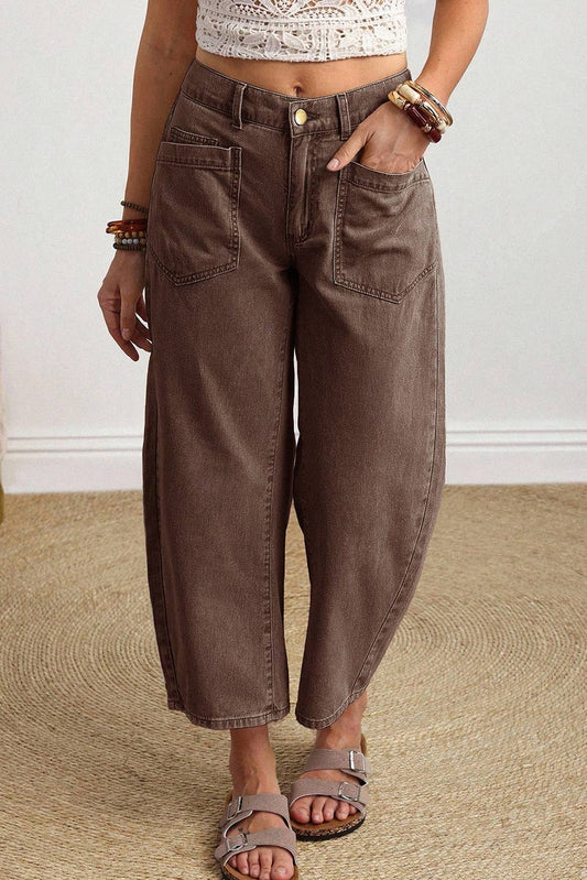 Little Daisy Closet  Ankle-length Barrel Jeans