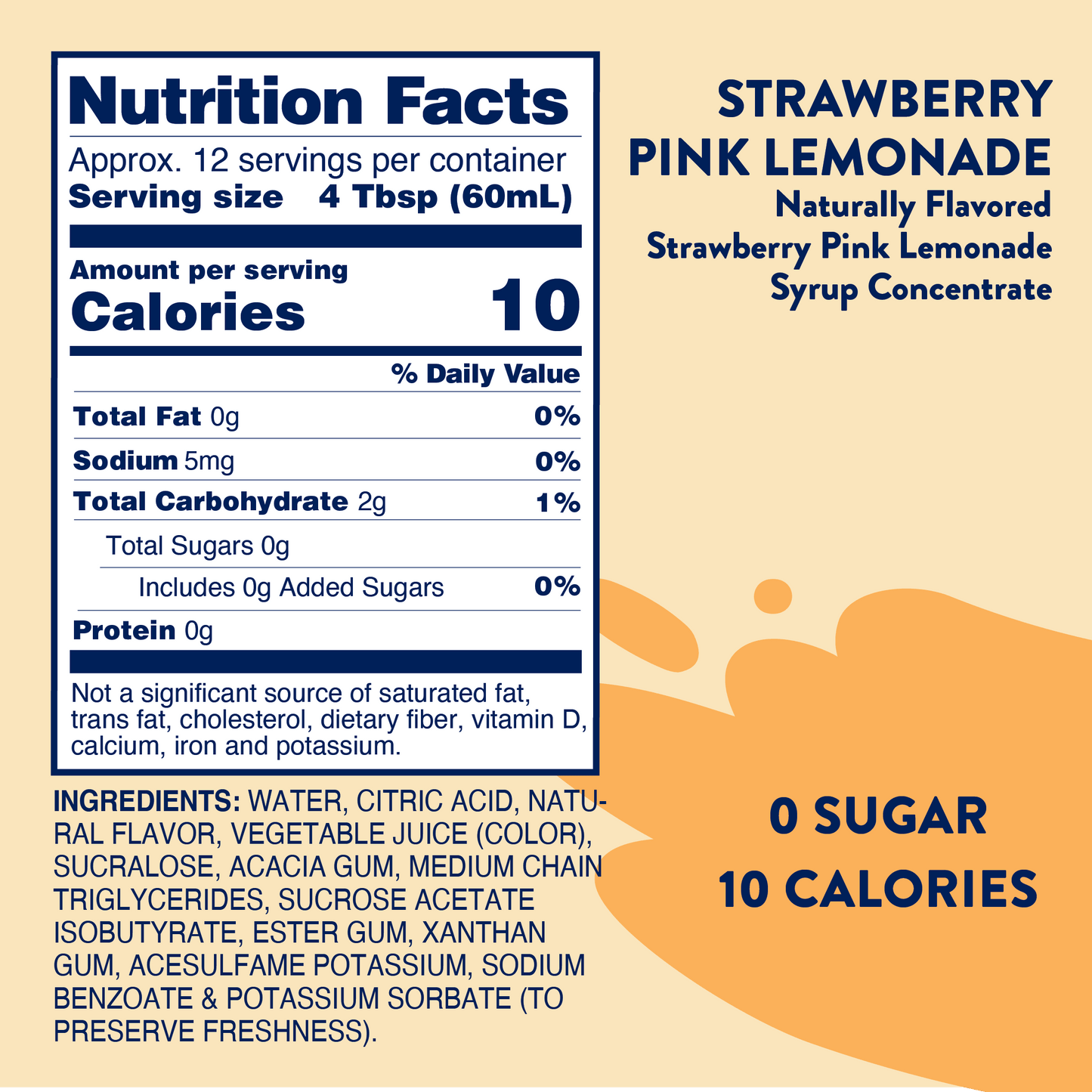 Pink Lemonade Syrup Skinny Mix