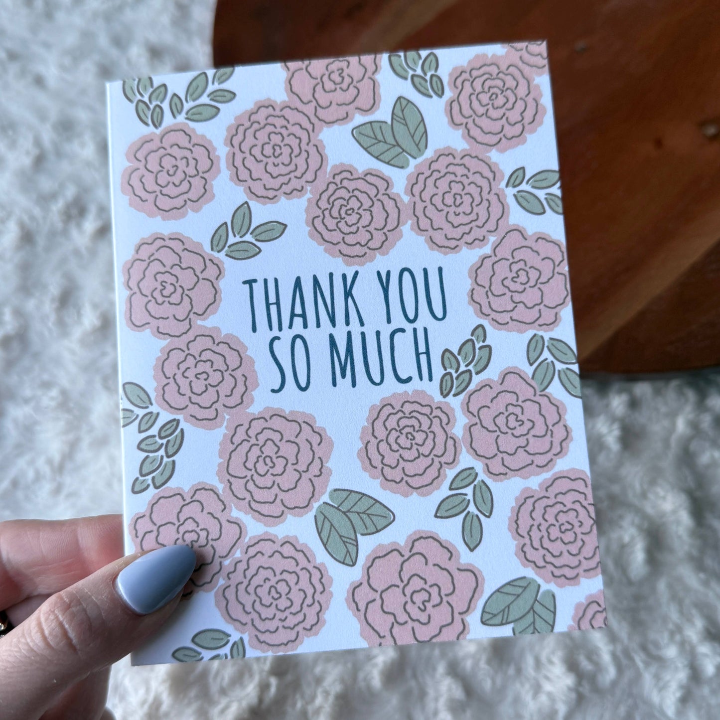 Big Moods - "Thank you so much" Floral Pattern Appreciation Card