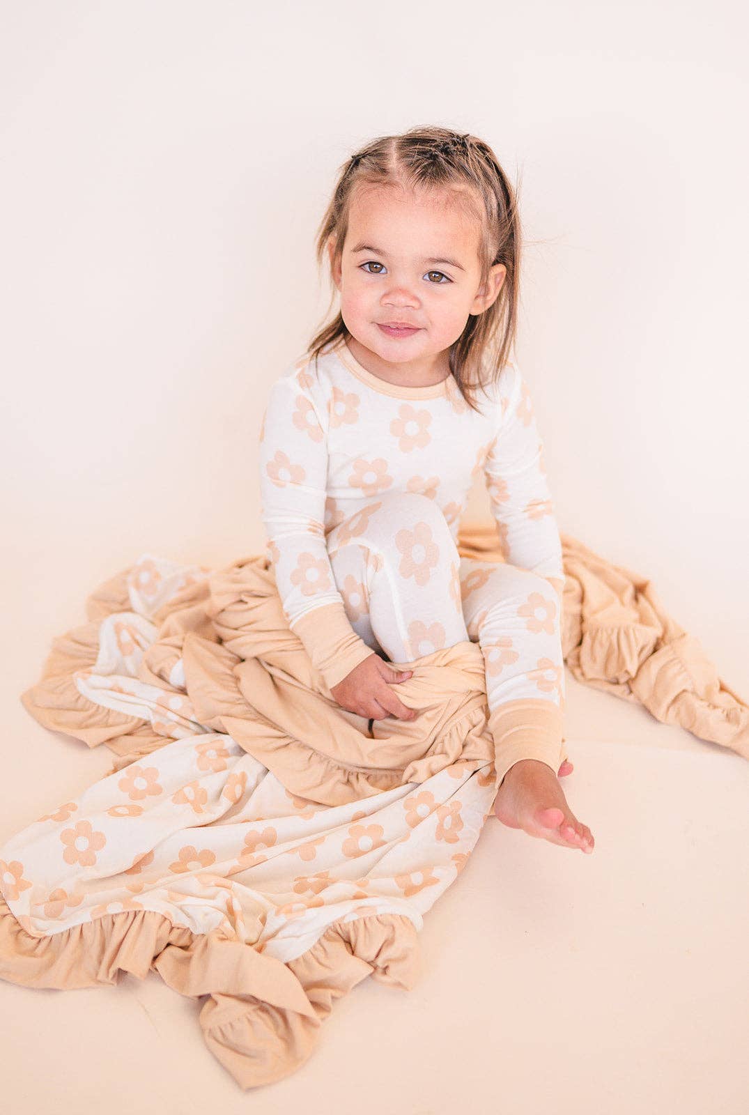 Two-Piece Pajama Set  Blush Daisy