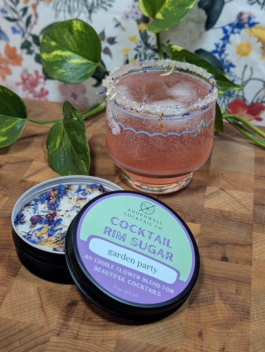 Adornwell Cocktail Co. - 3 oz. Garden Party Rim Sugar