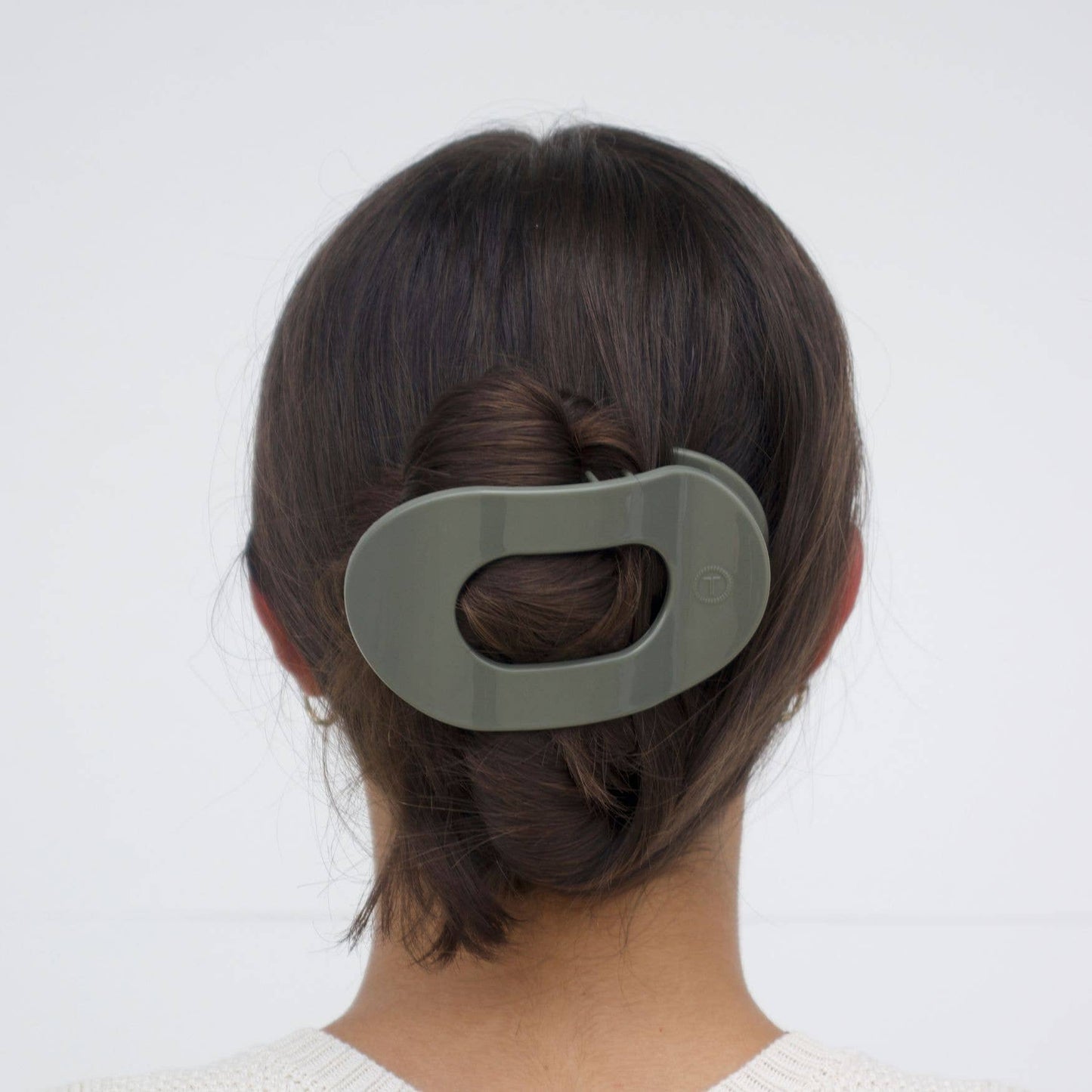 TELETIES  Flat Clip Large Sage It Ain't So