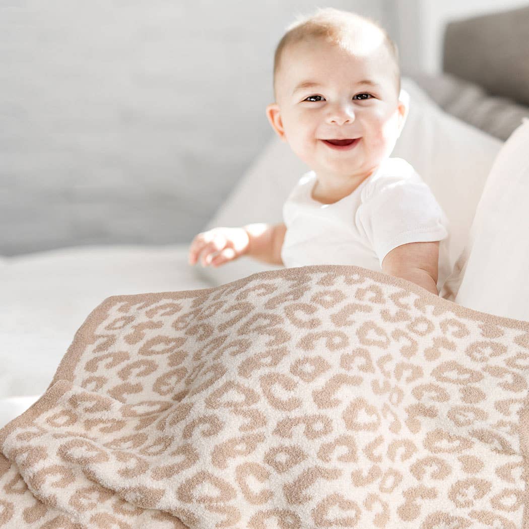 Kids Leopard Soft Throw Blanket