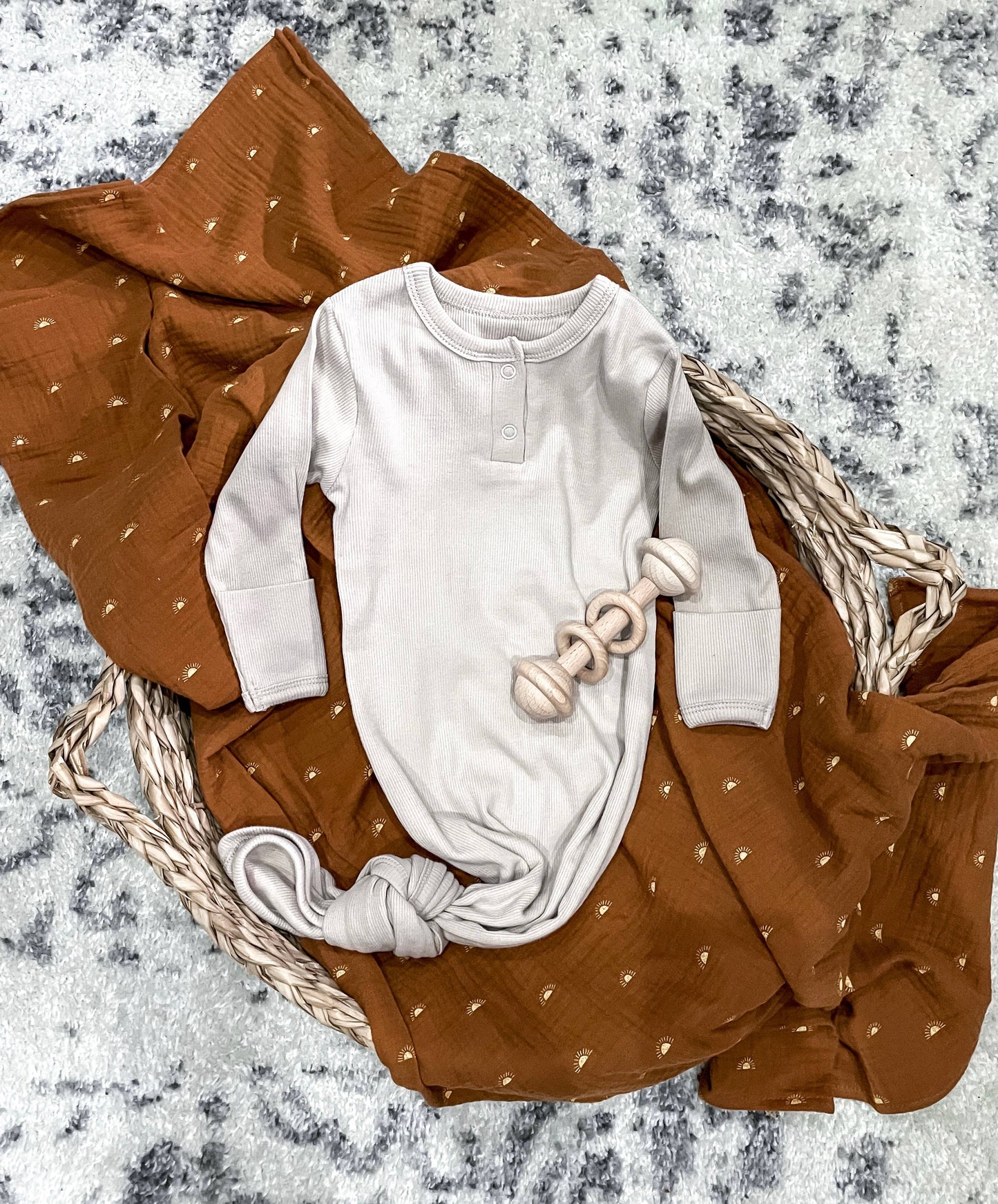 Boho + Babe - Knotted Baby Gown