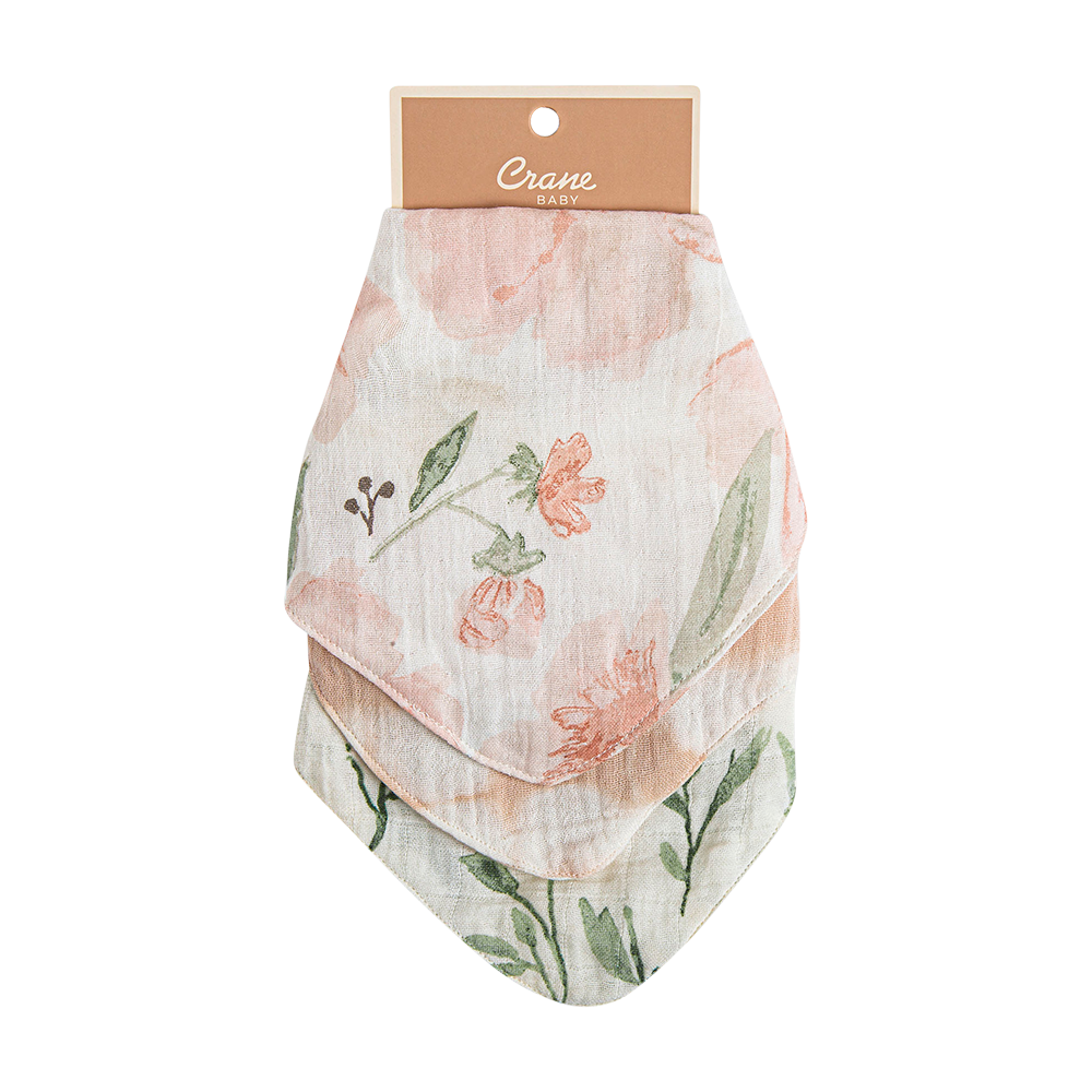 Crane Baby - Parker 3-Pc. Muslin Bib Set
