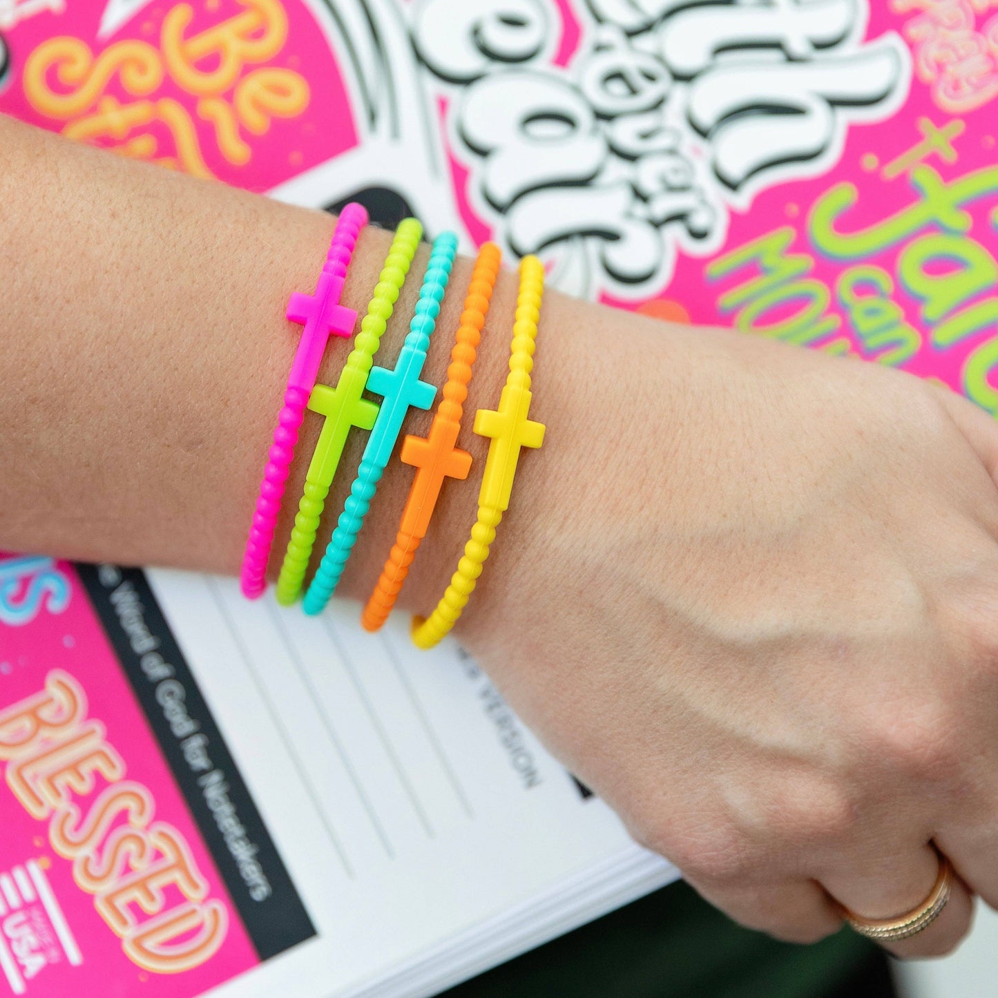 Ryan & Rose - Jesus Bracelets (silicone cross bracelets)