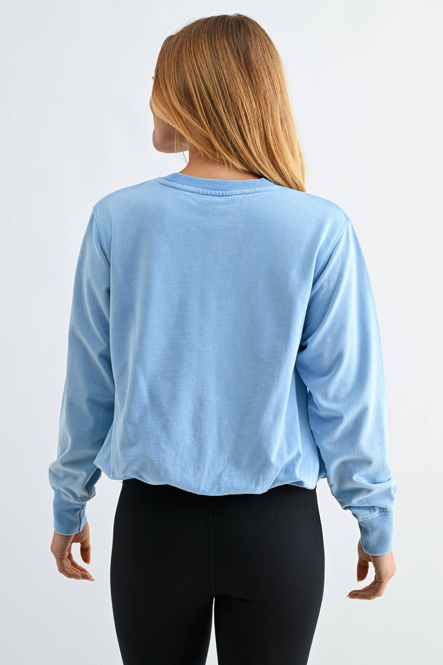 Mono B - Mineral Cloud Bubble Hem Pullover
