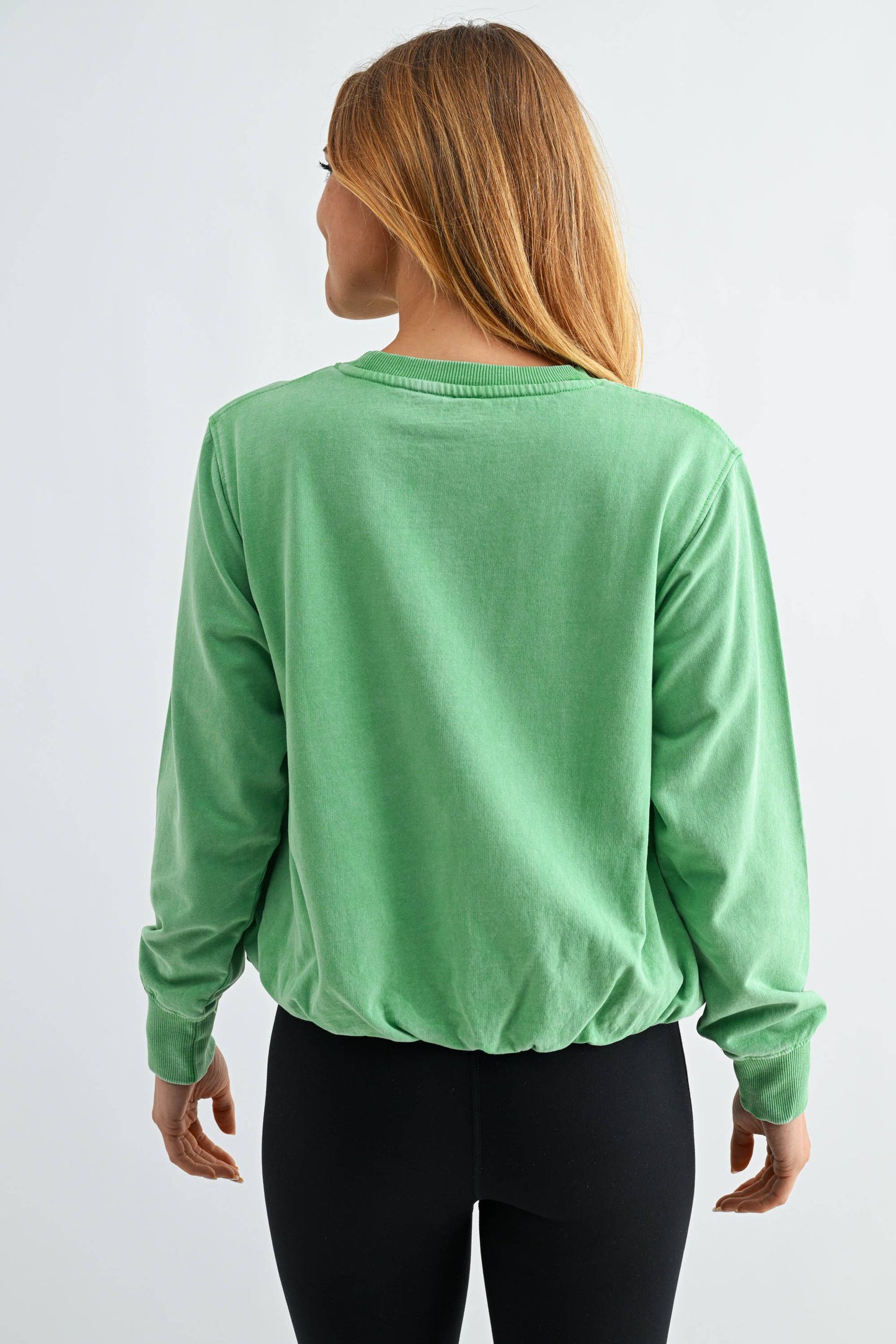 Mono B - Mineral Cloud Bubble Hem Pullover