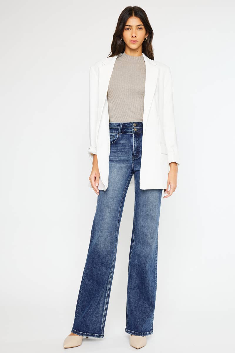 KanCan High Rise Wide Flare Jean