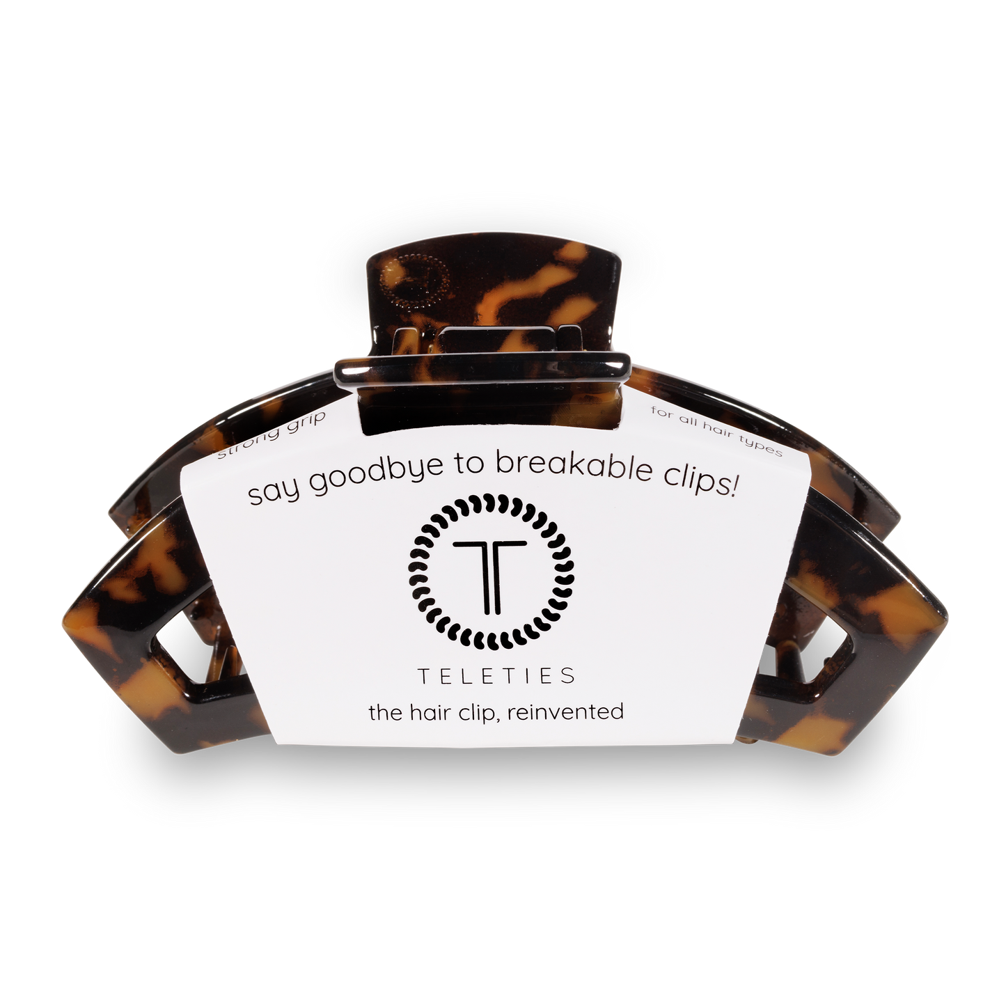 TELETIES Open  Clip Large Tortoise