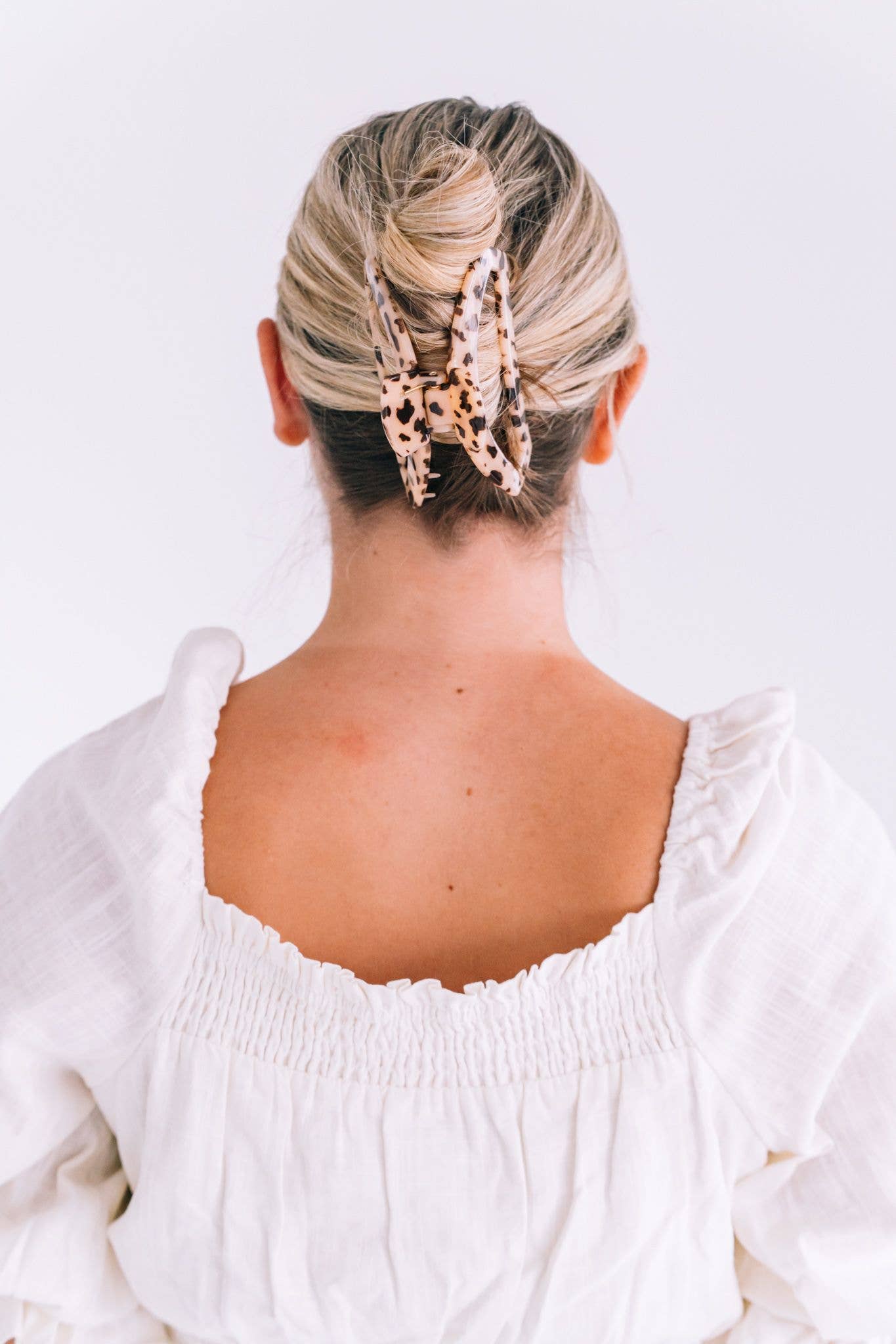 TELETIES Open Clip Large |Blonde Tortoise
