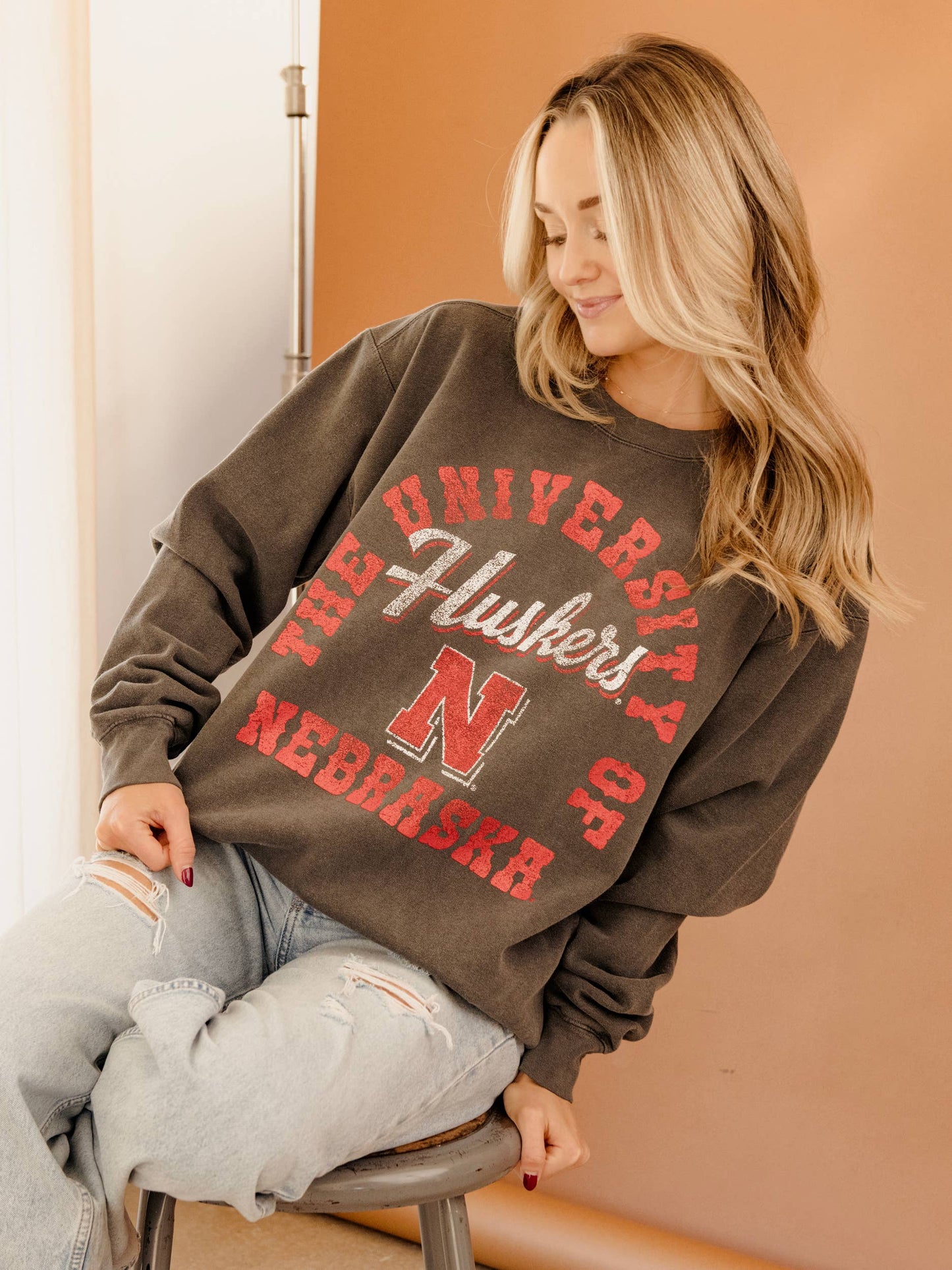 LivyLu - Nebraska Huskers Draft Pepper CC Sweatshirt