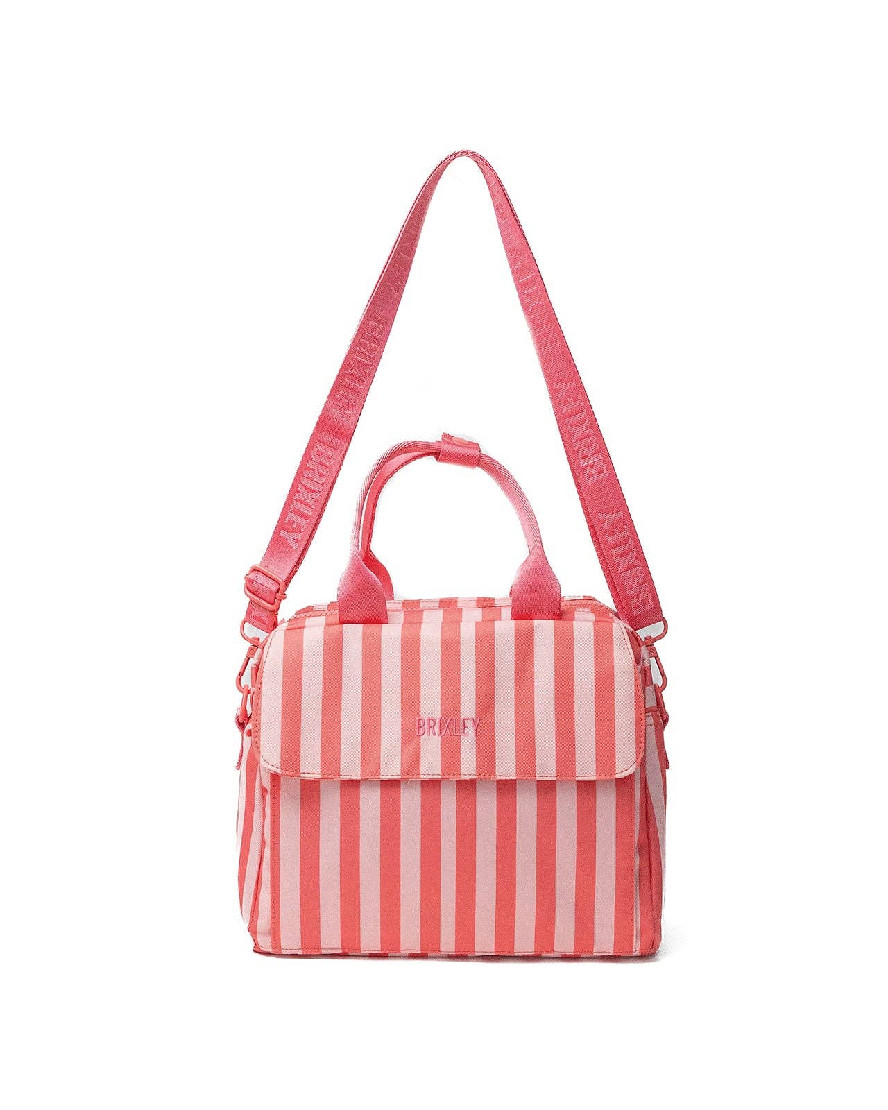 Brixley Bags - Coral Stripe Lunch Box