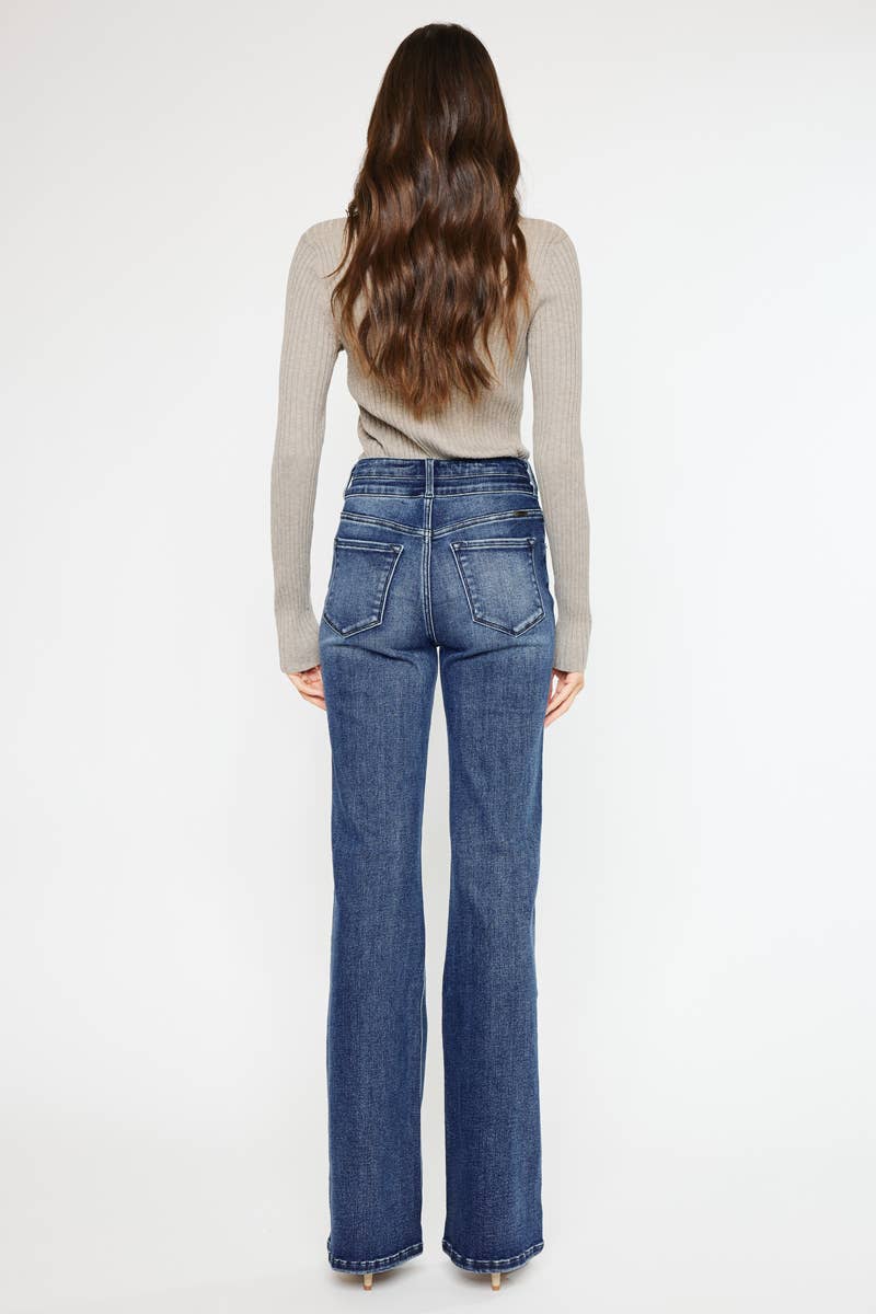 KanCan High Rise Wide Flare Jean
