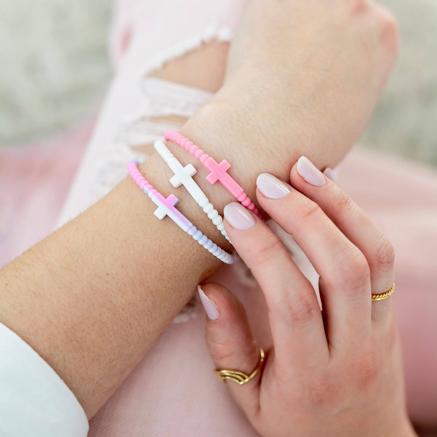 Ryan & Rose - Jesus Bracelets (silicone cross bracelets)