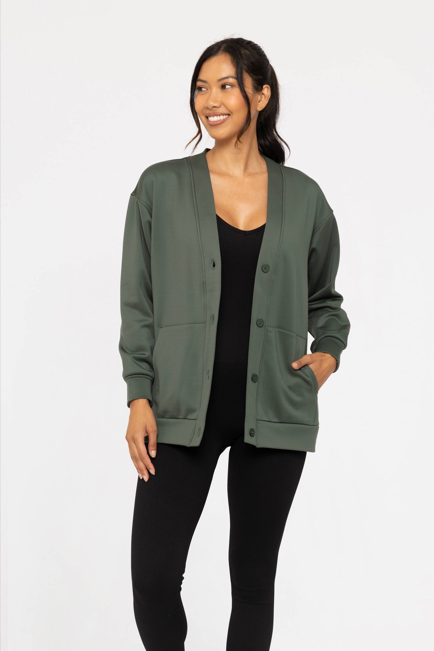Elevated Button Down Cardigan