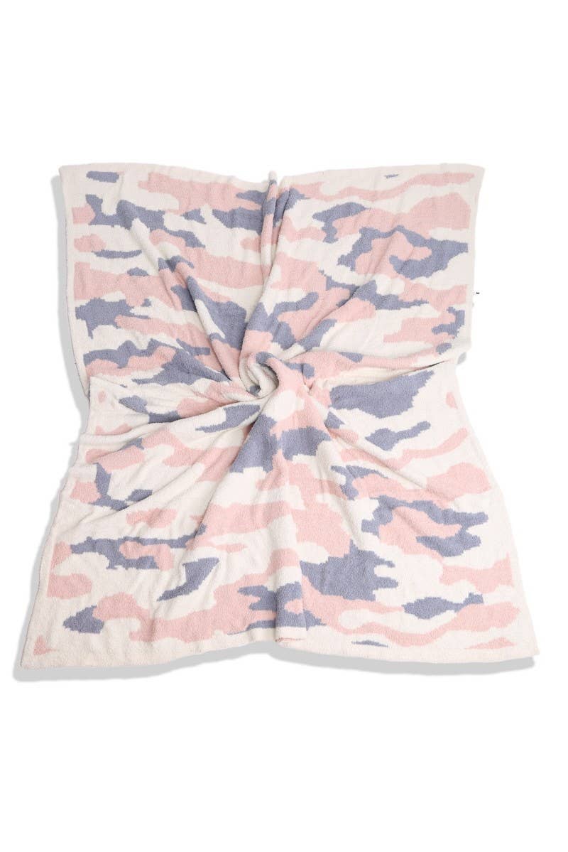 Camouflage Print Soft Throw Blanket