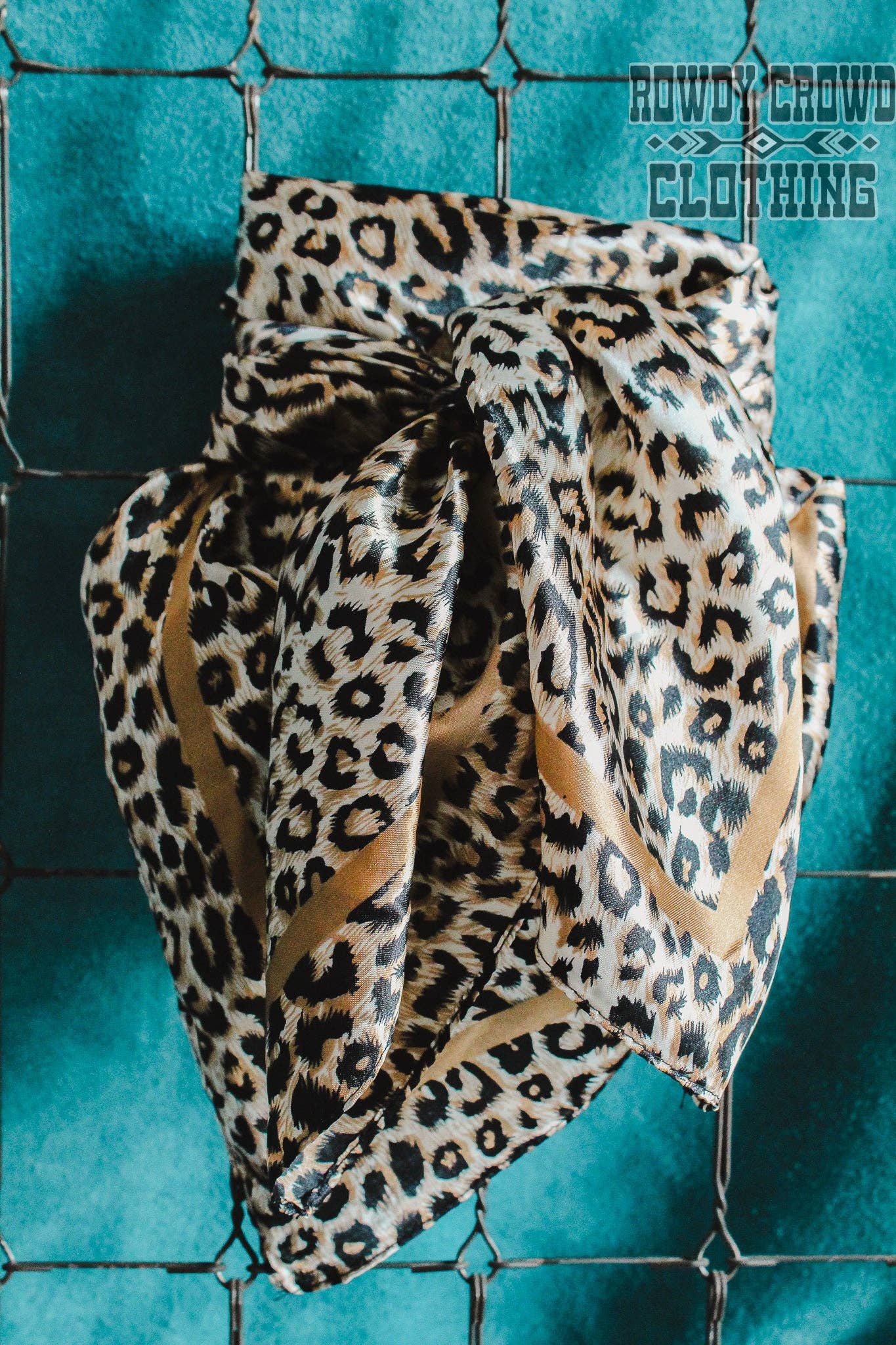 Rowdy Crowd Clothing - Liberty Leopard Wild Rag/ Scarf