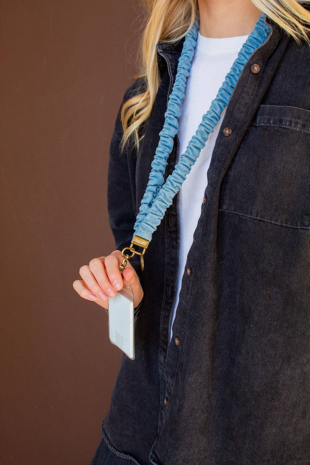 Shop Andi - Baby Blue Jean Lanyard