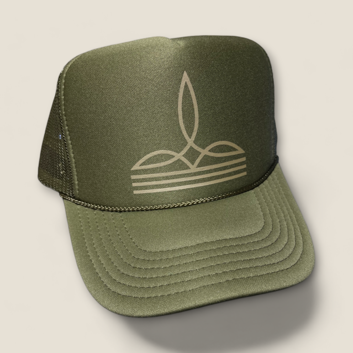 Golden Boot Lace Trucker Hat
