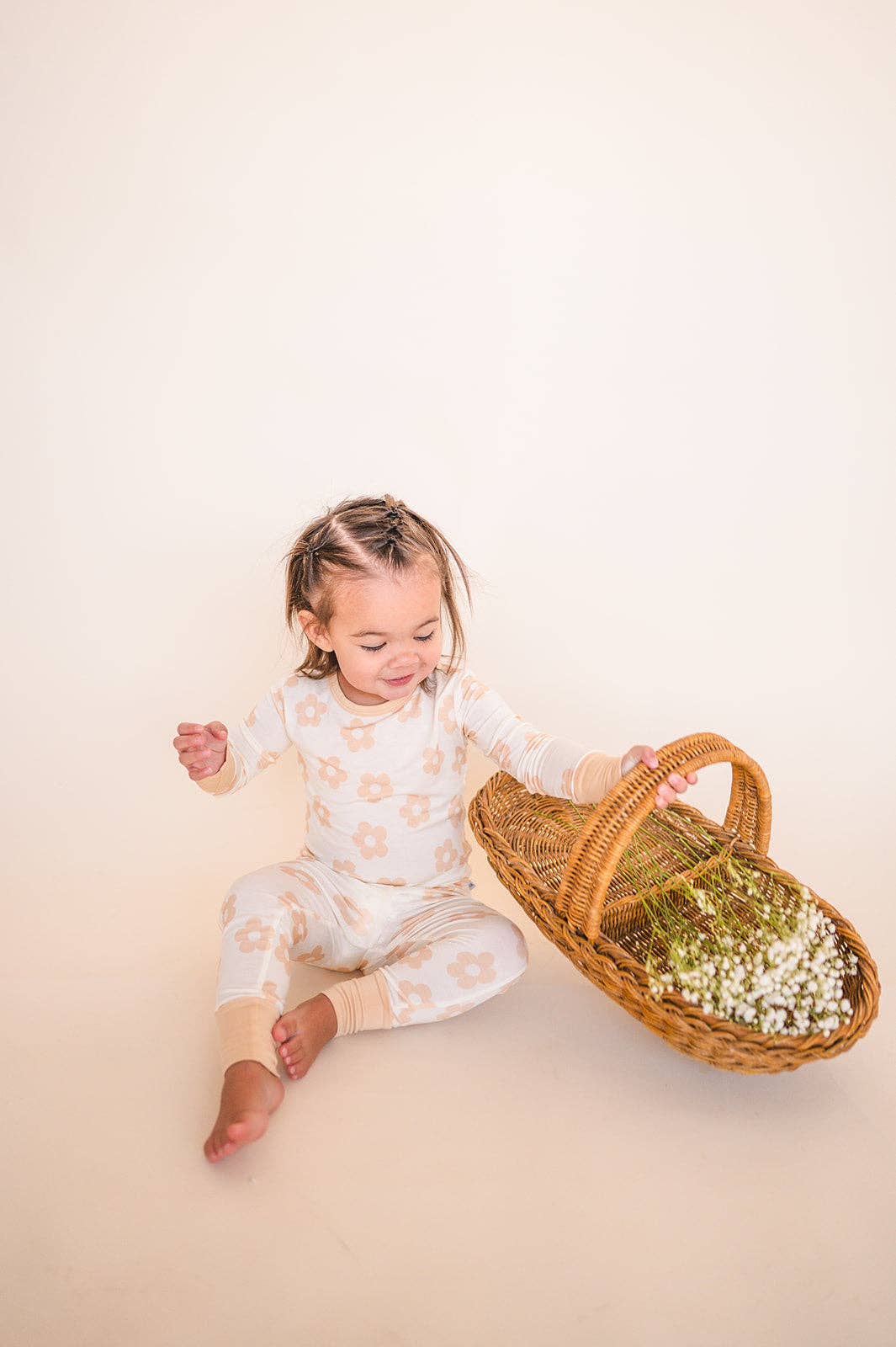 Two-Piece Pajama Set  Blush Daisy