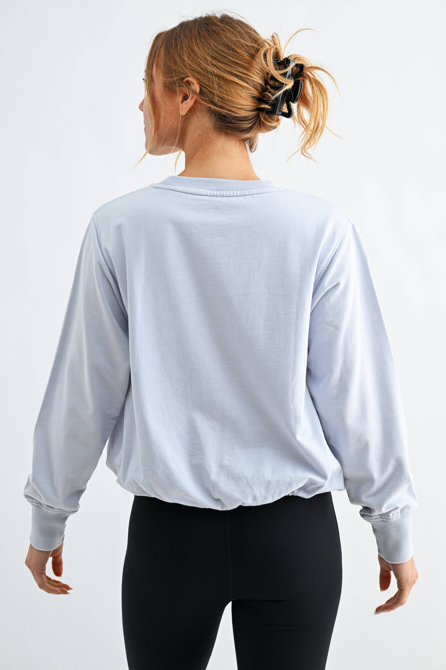 Mono B - Mineral Cloud Bubble Hem Pullover