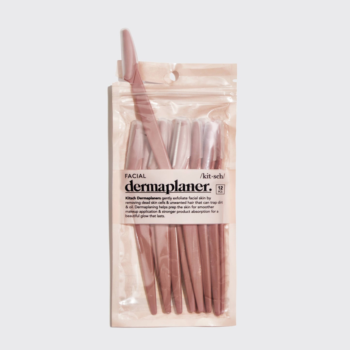 KITSCH - Recycled Plastic Dermaplaners 12pc Set - Terracotta