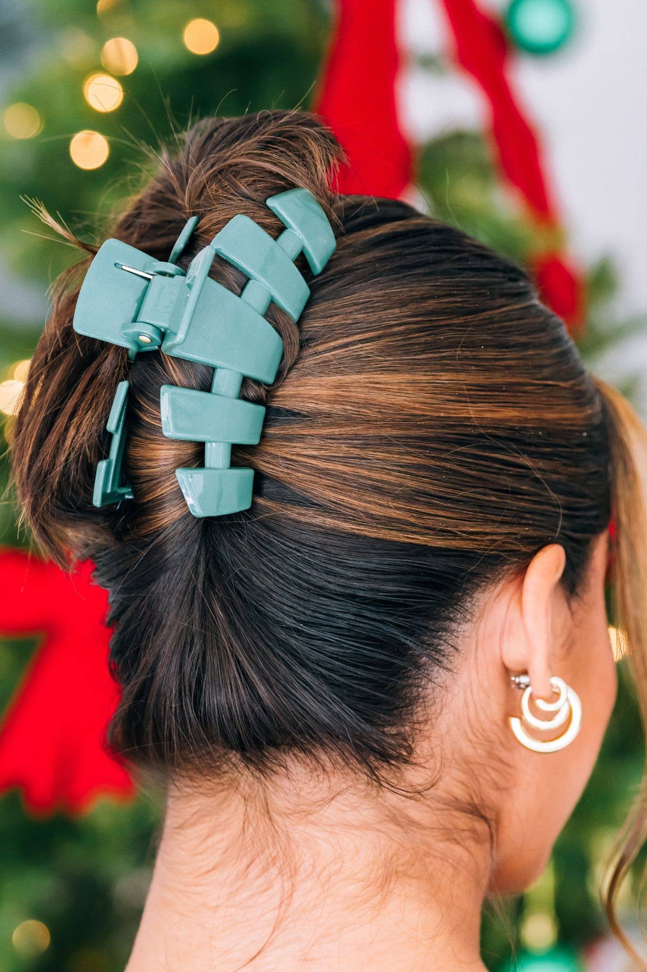 TELETIES Classic  Clip Large Mistletoe