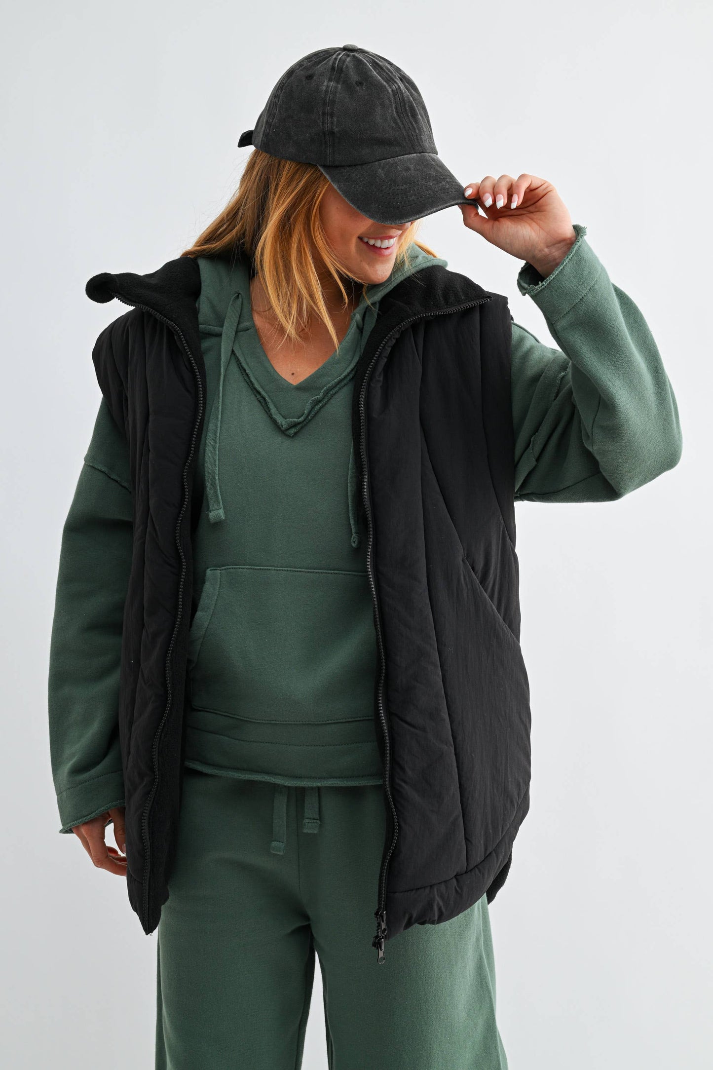Mono B - Summit Curve Longline Puffer Vest