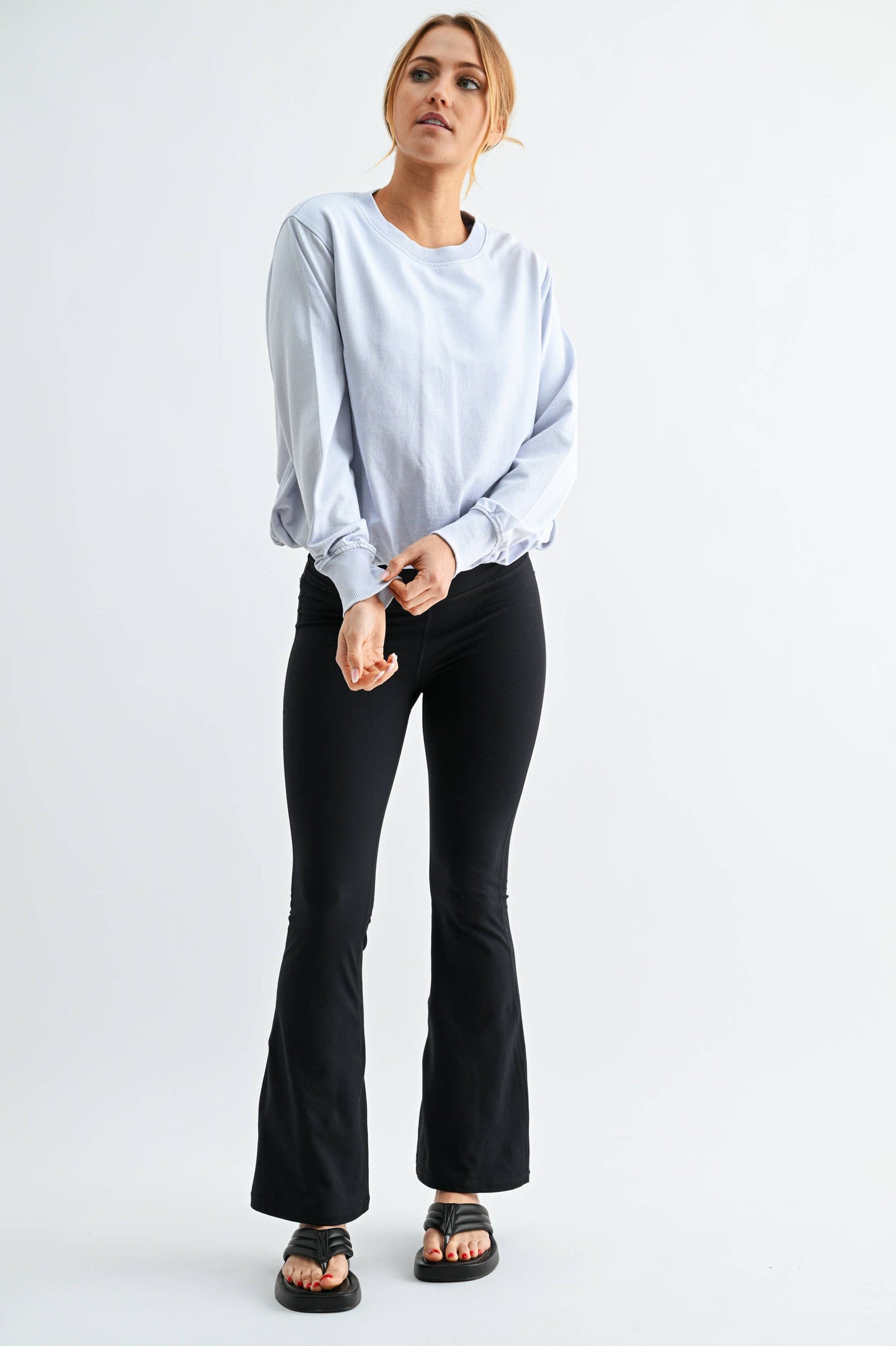Mono B - Mineral Cloud Bubble Hem Pullover