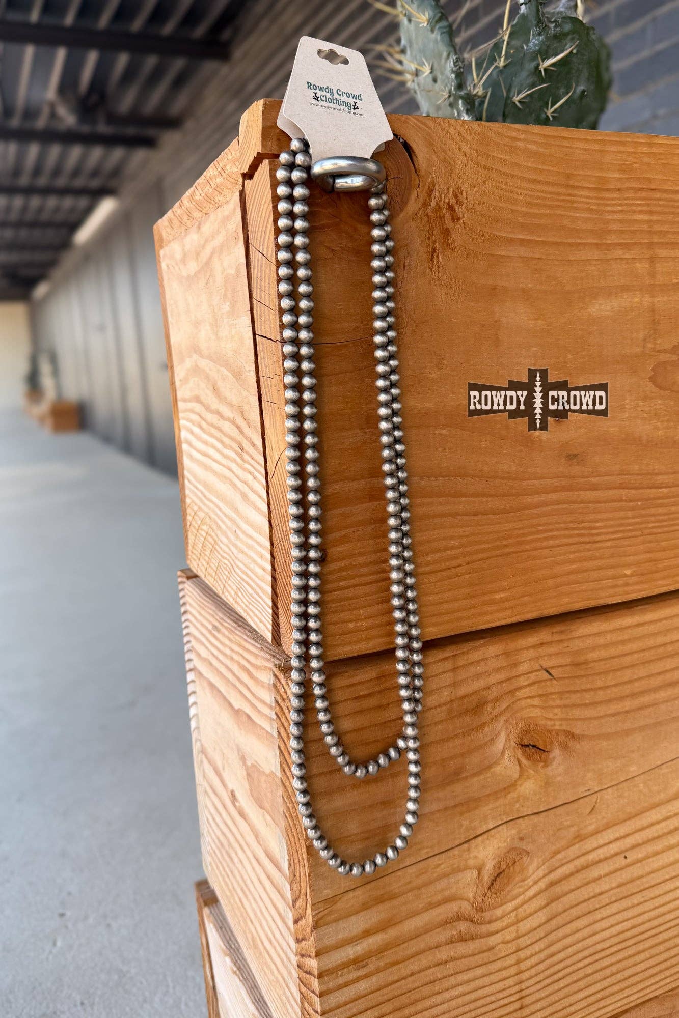 Rowdy Crowd Clothing - Buckaroo Pearl Necklace