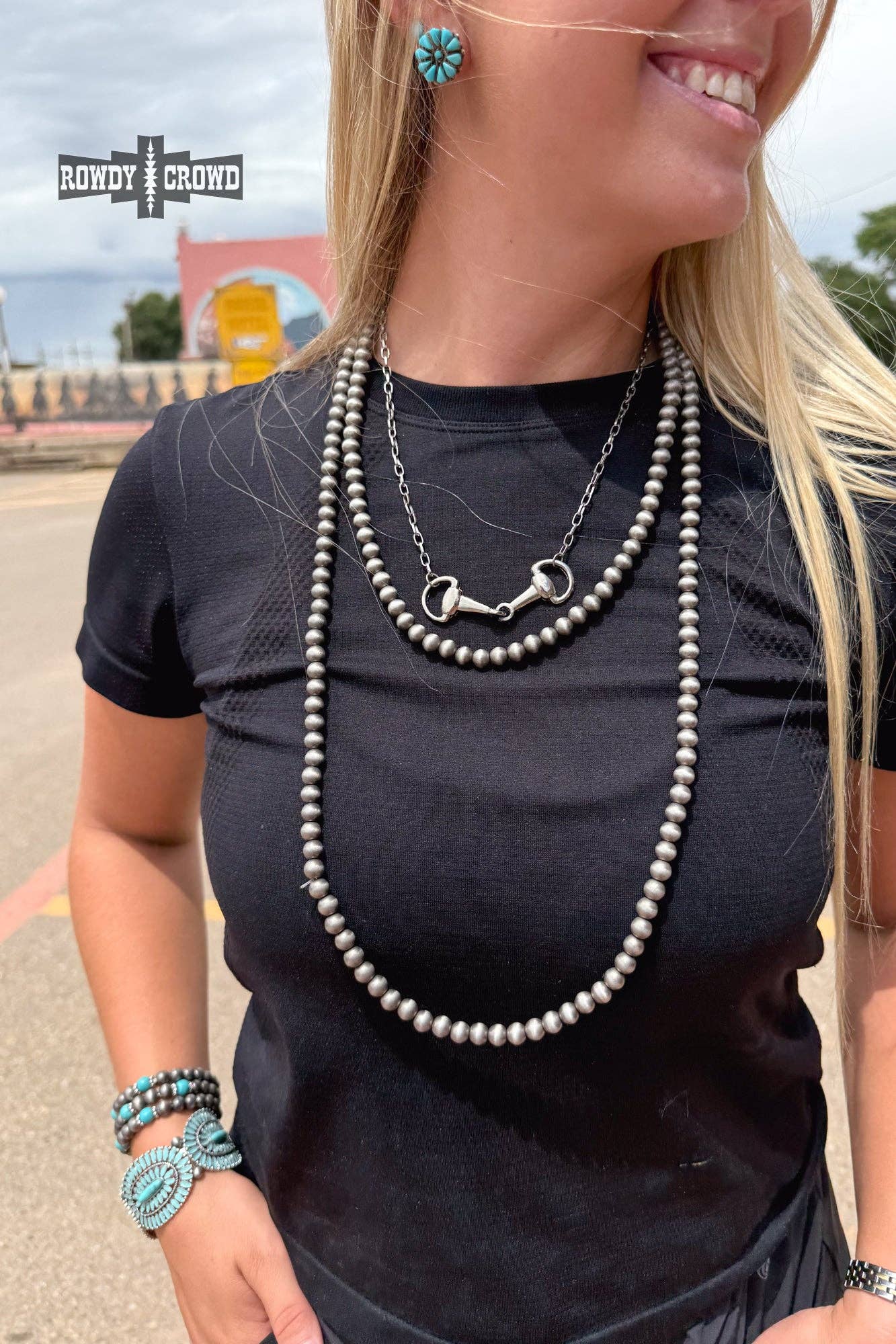 Rowdy Crowd Clothing - Buckaroo Pearl Necklace