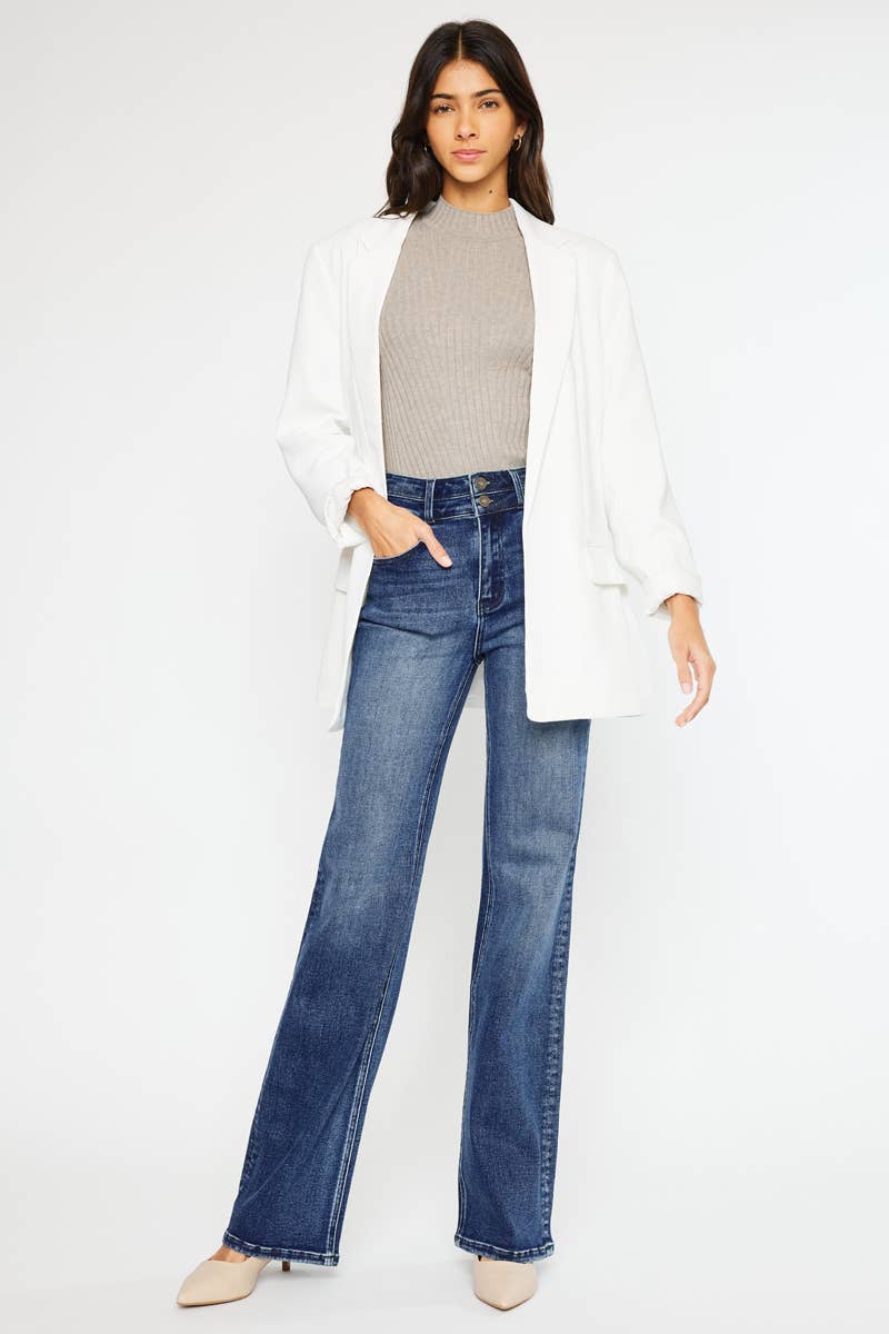 KanCan High Rise Wide Flare Jean