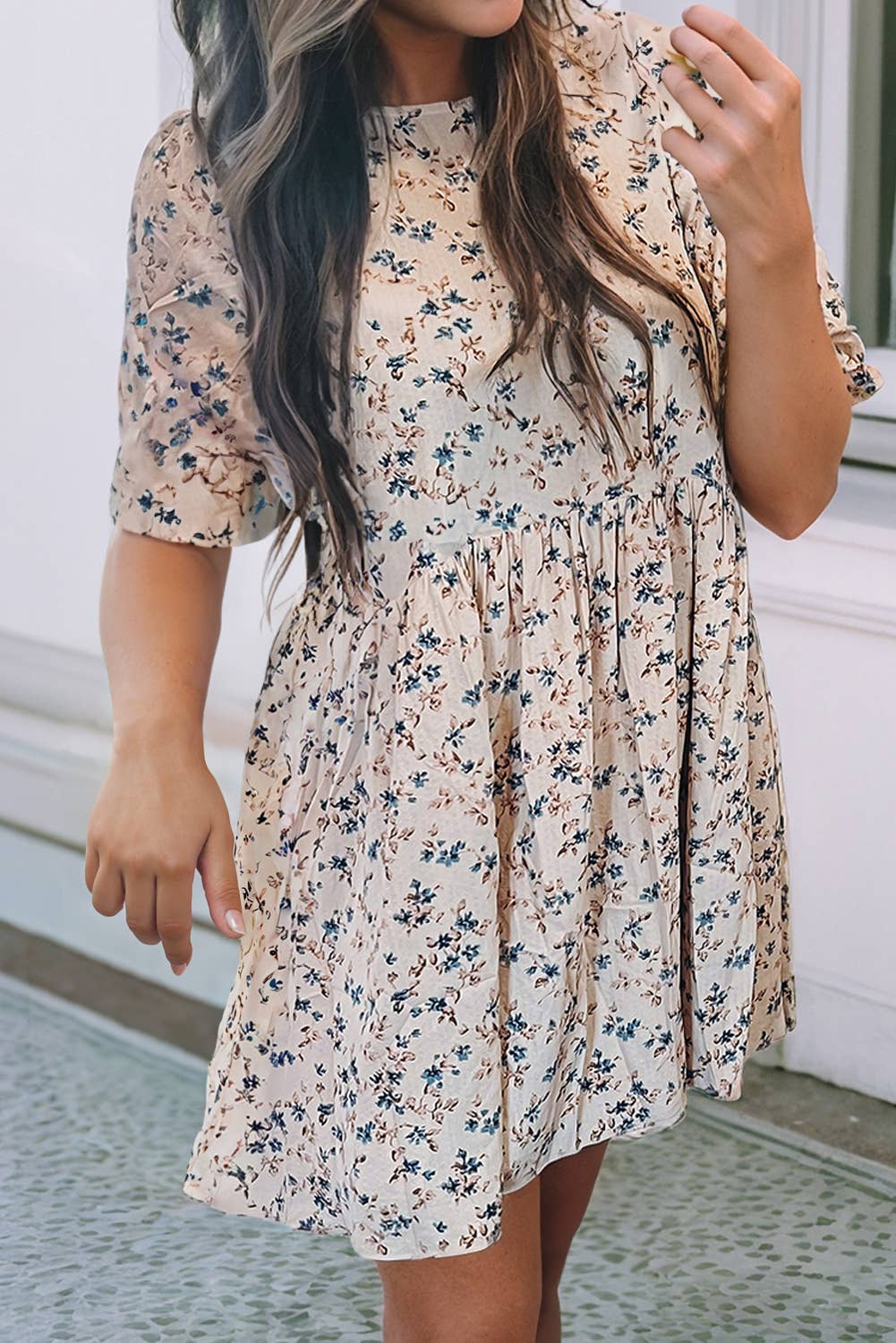 Floral Empire Waist Dress